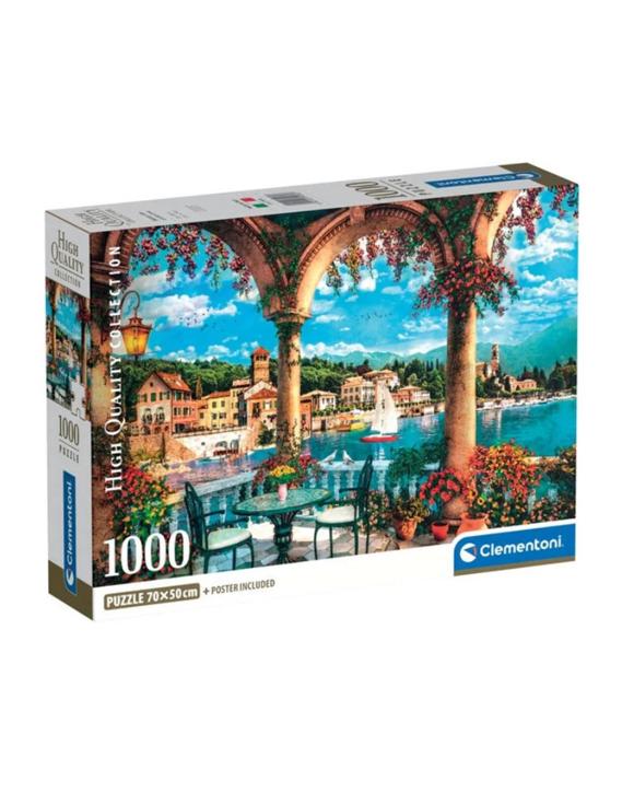 Clementoni Balcony View of Lake Como 1000 Piece Jigsaw Puzzle