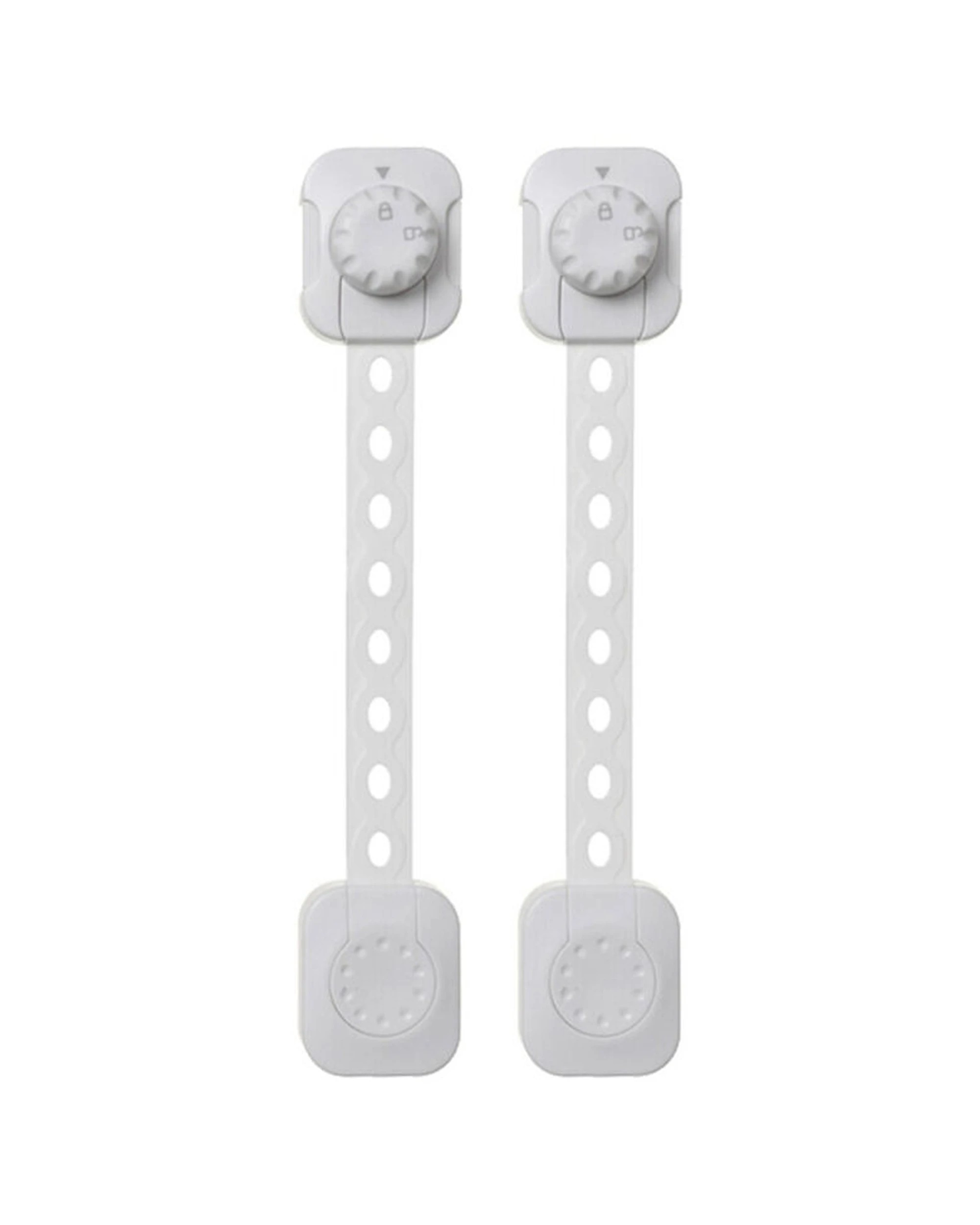 1 Dreambaby 2pc Twist N Lock Multi Purpose Latches Baby Safety - White, 1 of 4