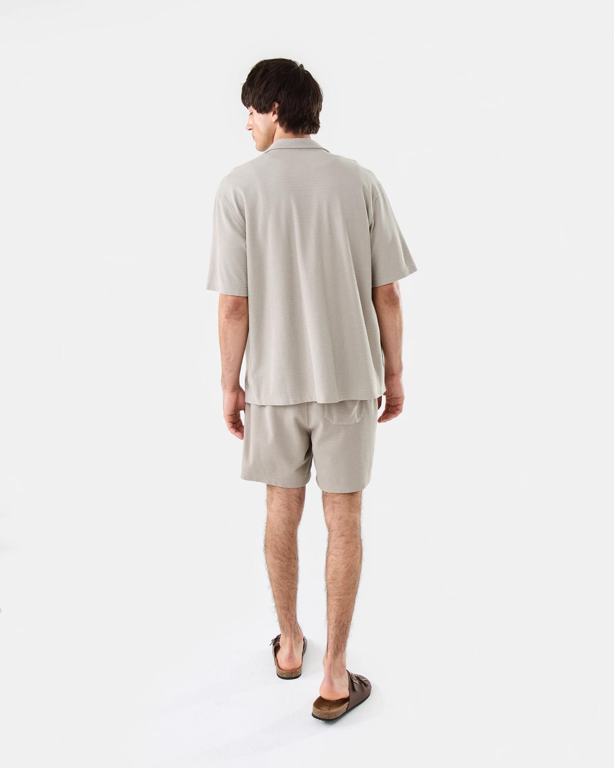 4 Washed Textured Shorts Bge Khaki, 4 of 9