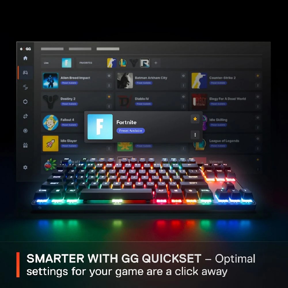 10 SteelSeries Apex Pro TKL Gen 3 Wireless Gaming Keyboard, 10 of 10