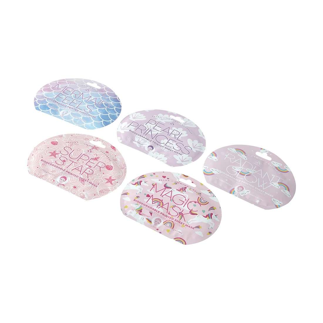 2 5 Pack Magical Moments Printed Sheet Masks, 2 of 5