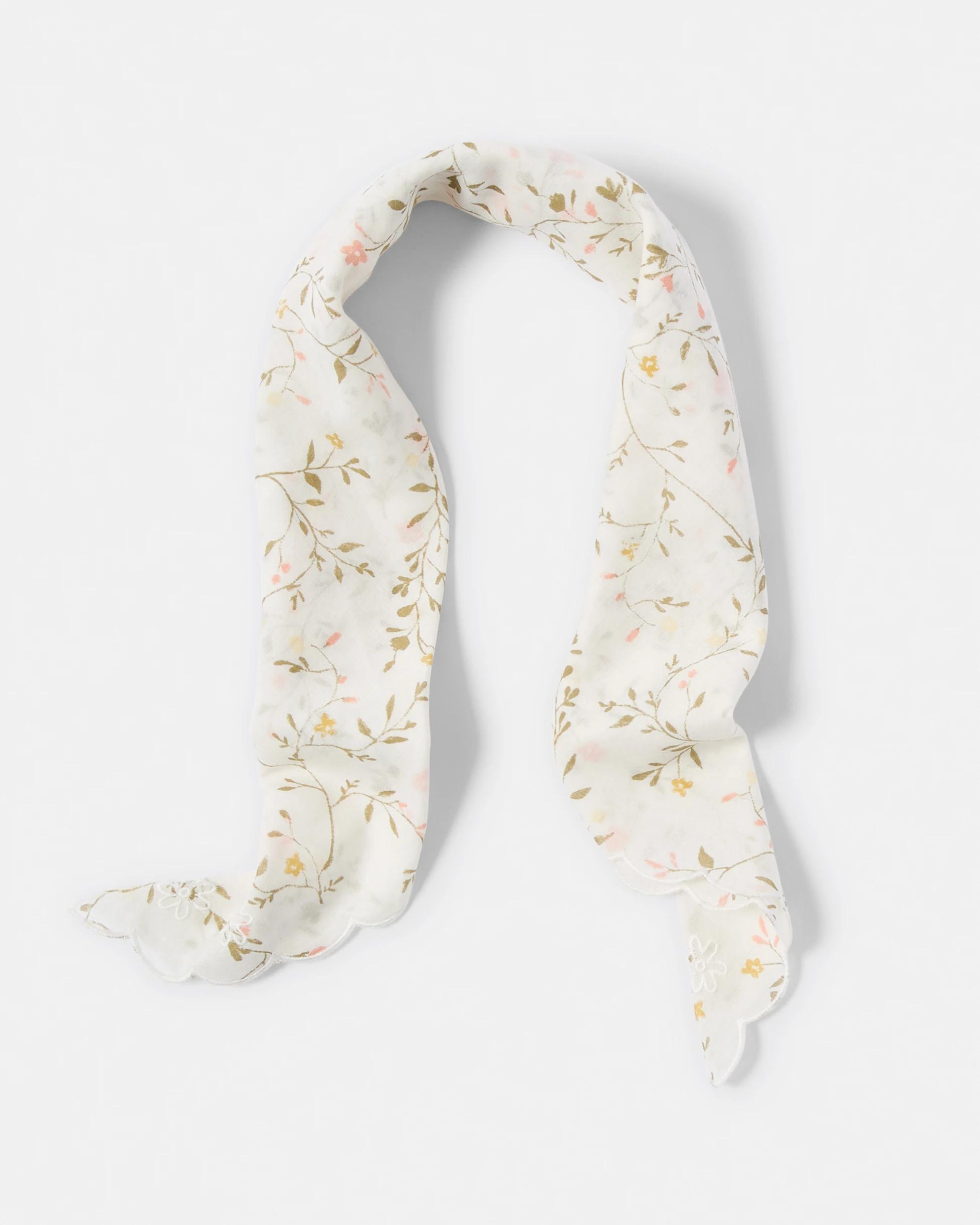 2 Broderie Hair Scarf White, 2 of 7