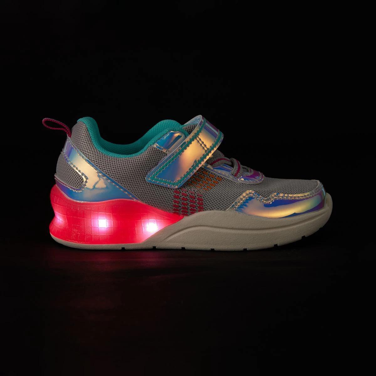 2 Junior Light Up High Top Shoes Lunar Grey, 2 of 6