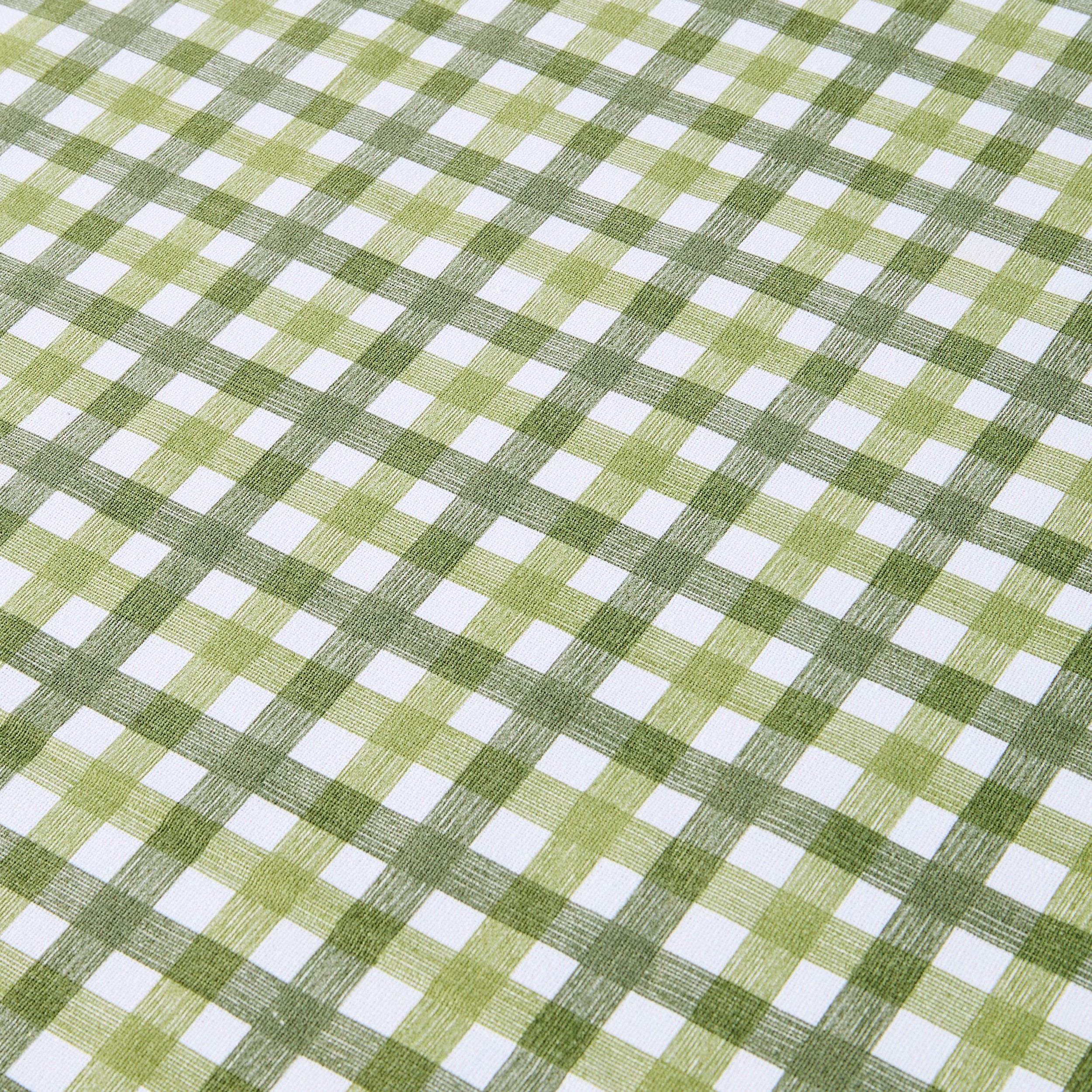 4 Green Check Tablecloth, 4 of 5