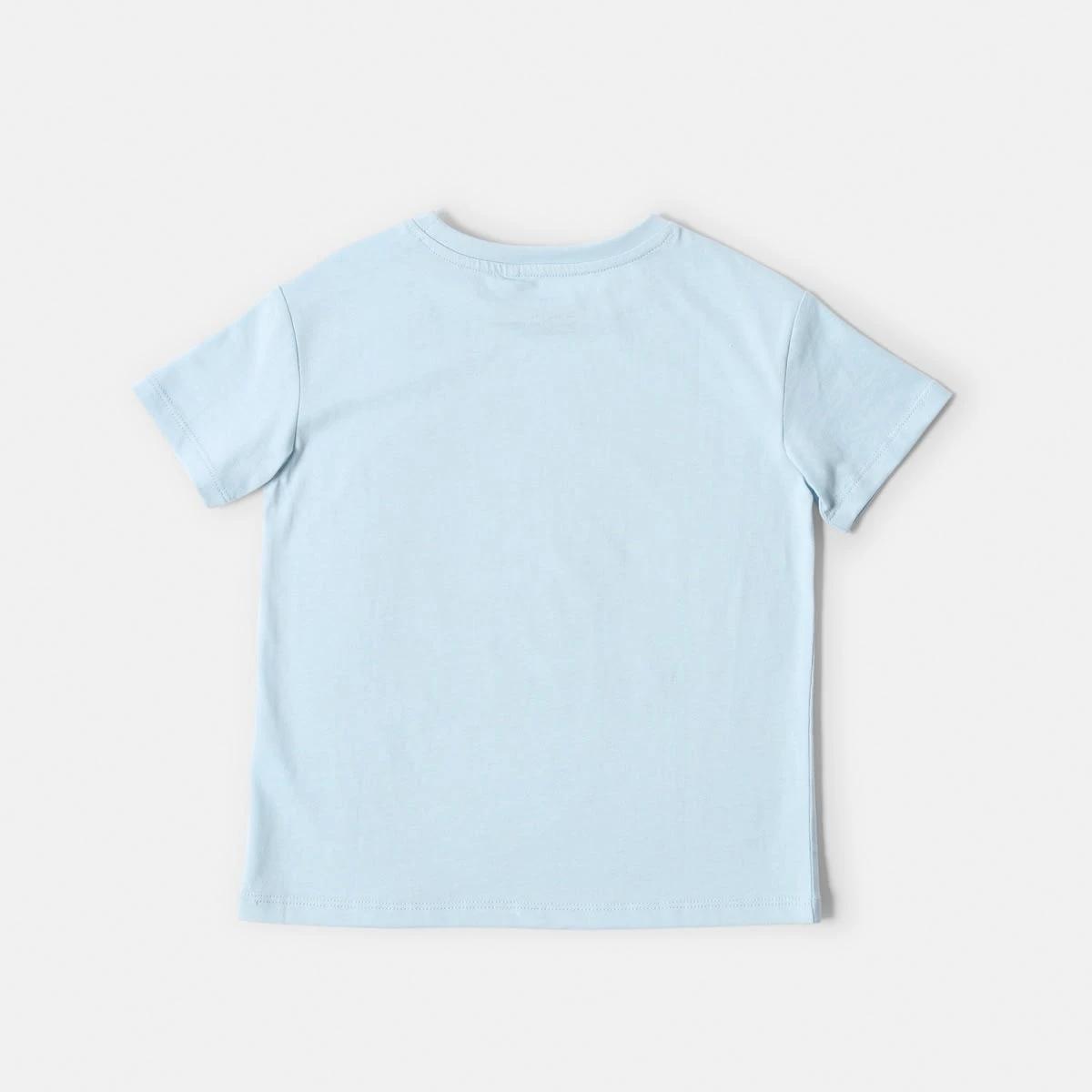 8 Chest Print T-shirt Blu Surf, 8 of 8