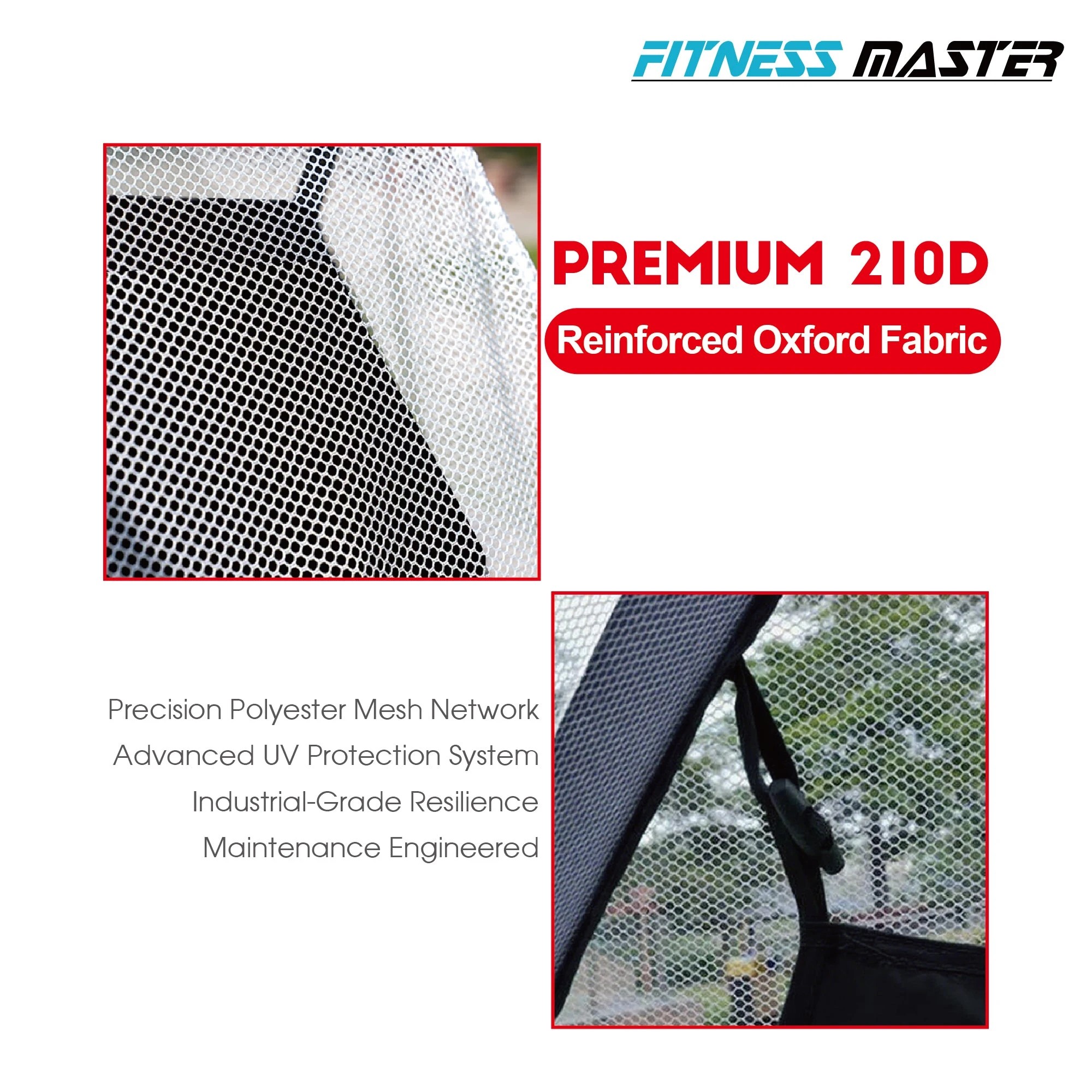 4 Elora Fitness Master 3m Golf Practice Net Training Hitting Net Chipping Cage Carry Bag, 4 of 7