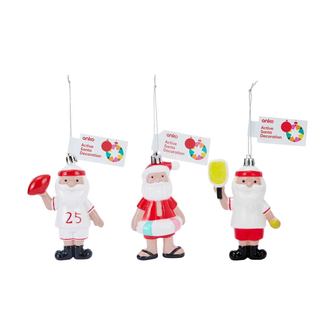 4 Active Santa Decoration - Assorted, 4 of 4