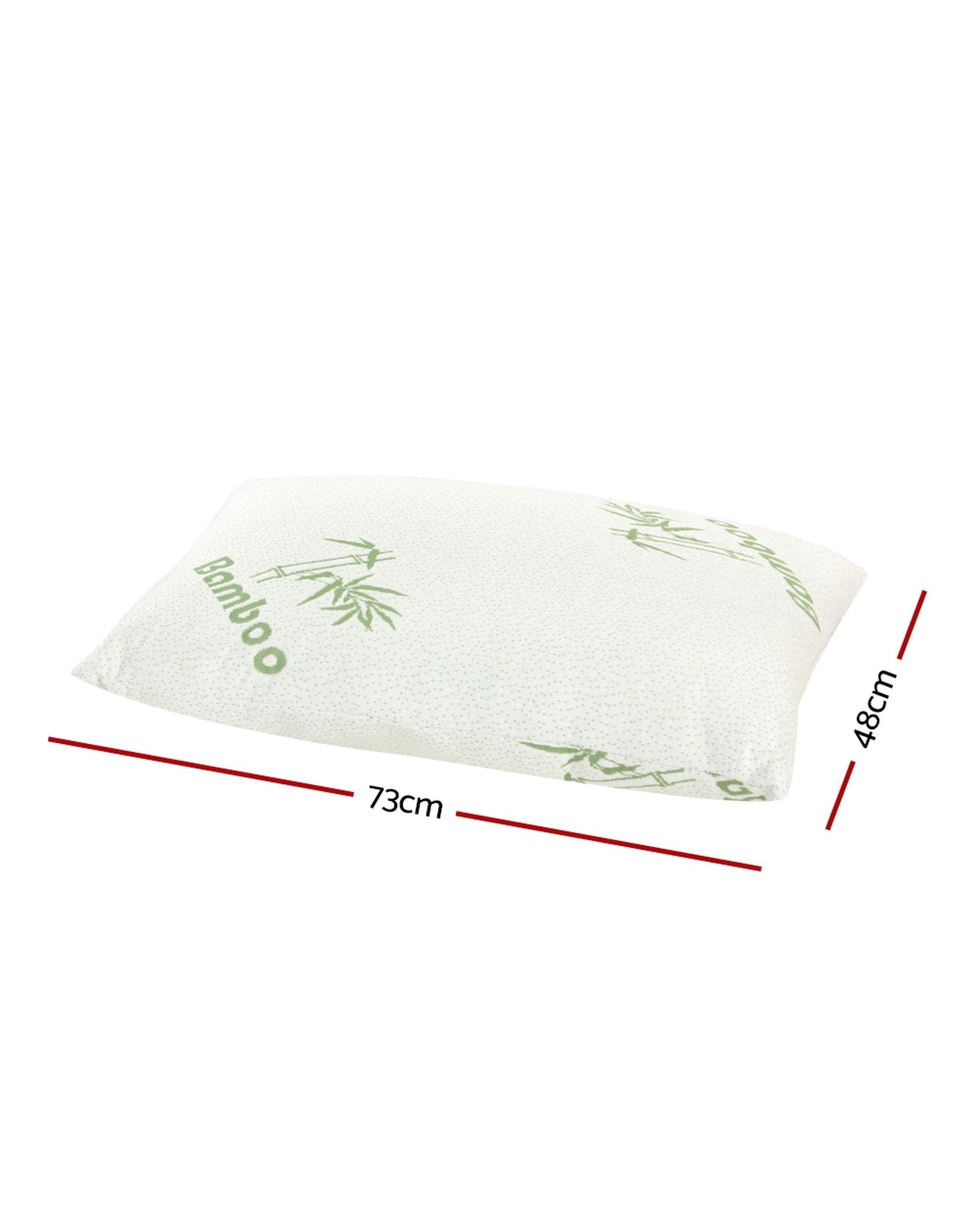 2 Giselle Bedding 4 Pack Bamboo Pillow Family Hotel - White, 2 of 4