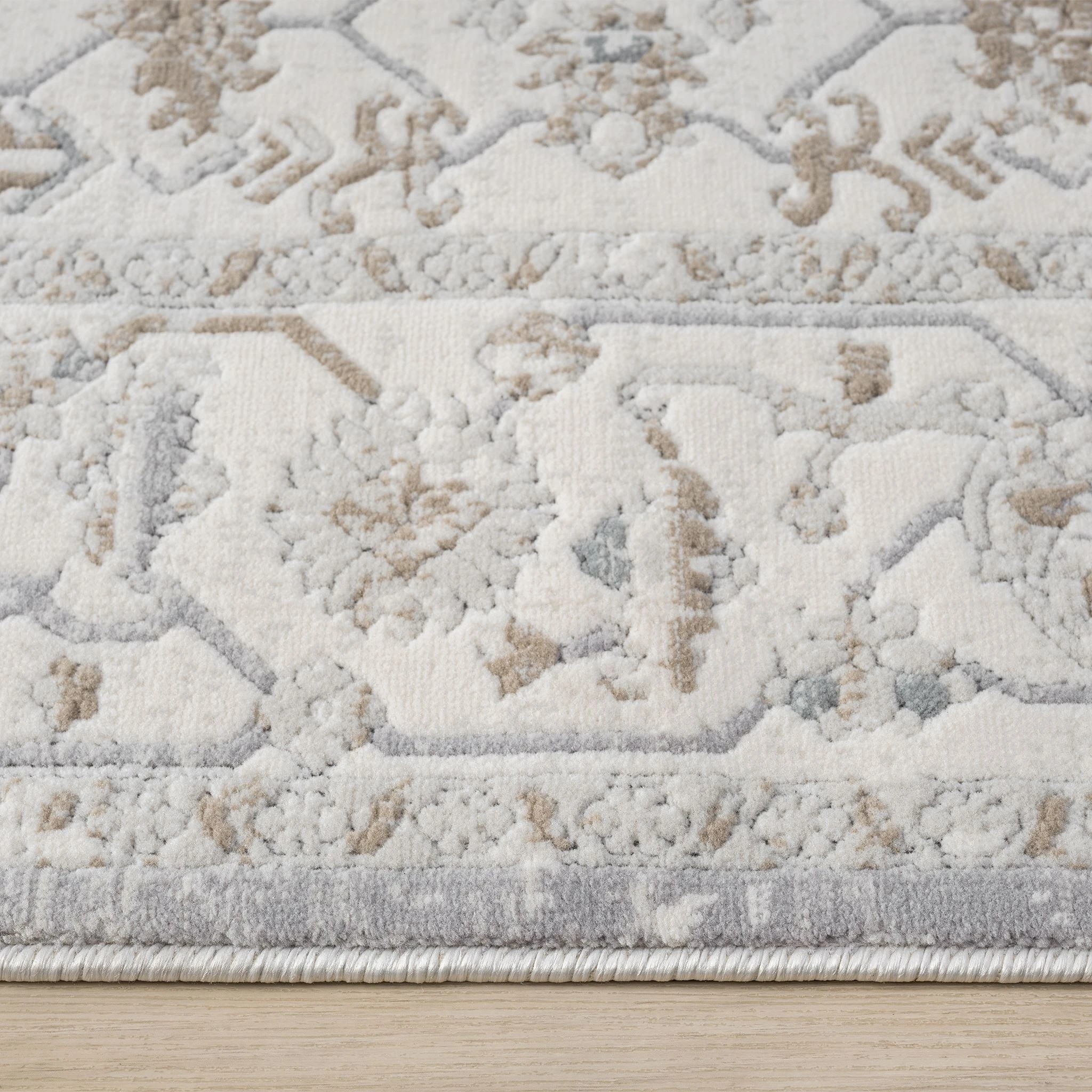 2 La Grace Home Adriano Soft Pile Premium Runner - 80x150cm - Frost, 2 of 10