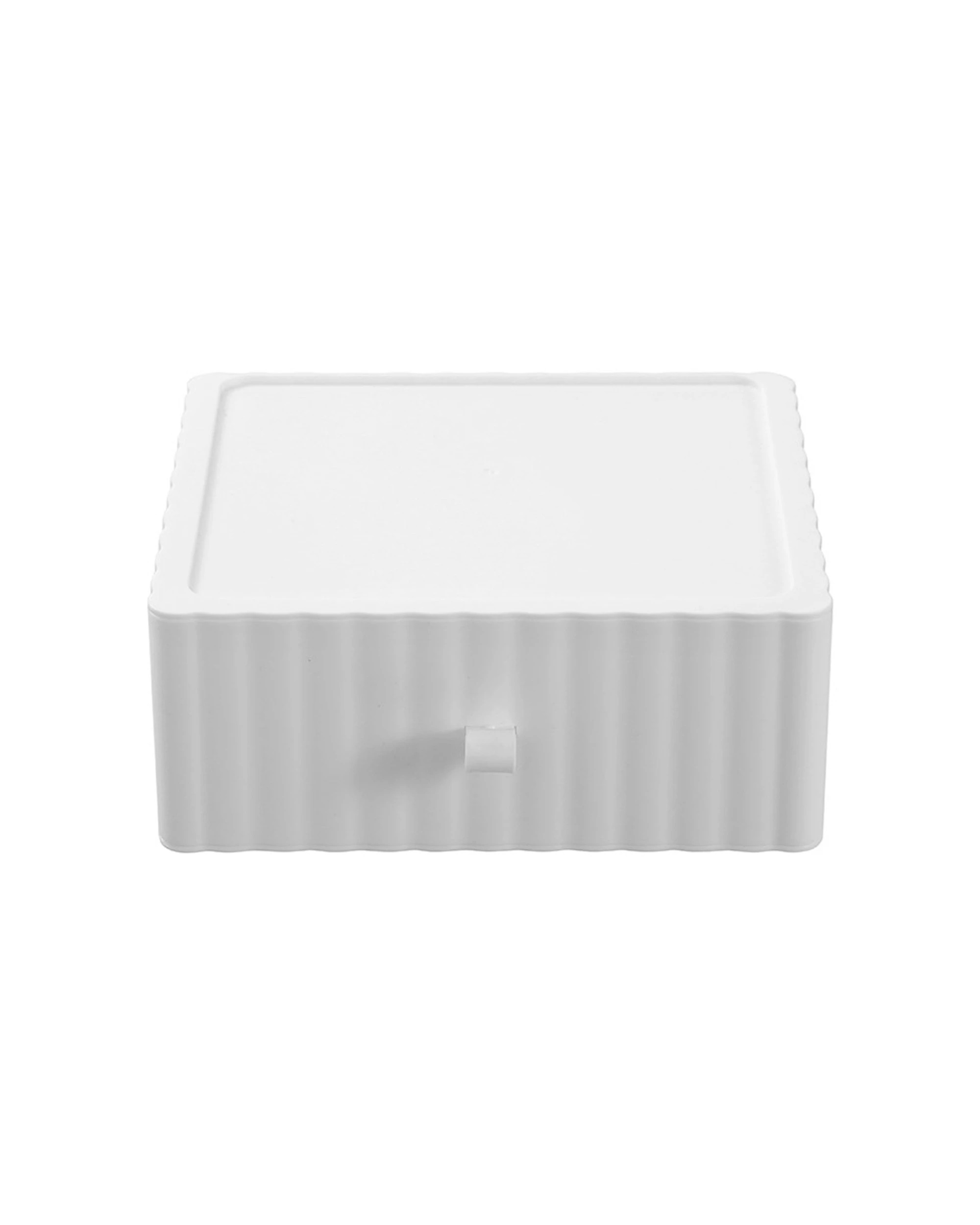 5 Boxsweden Rippled Stacking Drawer Organiser Ribbed Storage 20x18x8cm - Multi, 5 of 8