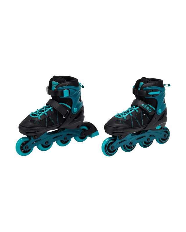 Inline Skates - Black and Teal, Size 5 