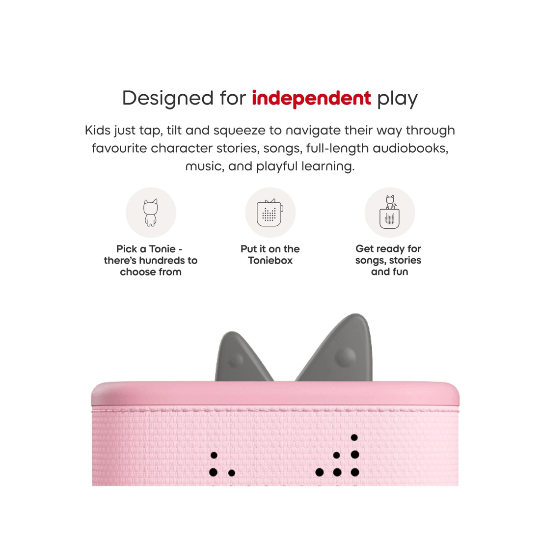 6 Tonies - Toniebox 2 Starter Set with Creative Tonie Rubie - Cloud - Pink, 6 of 6