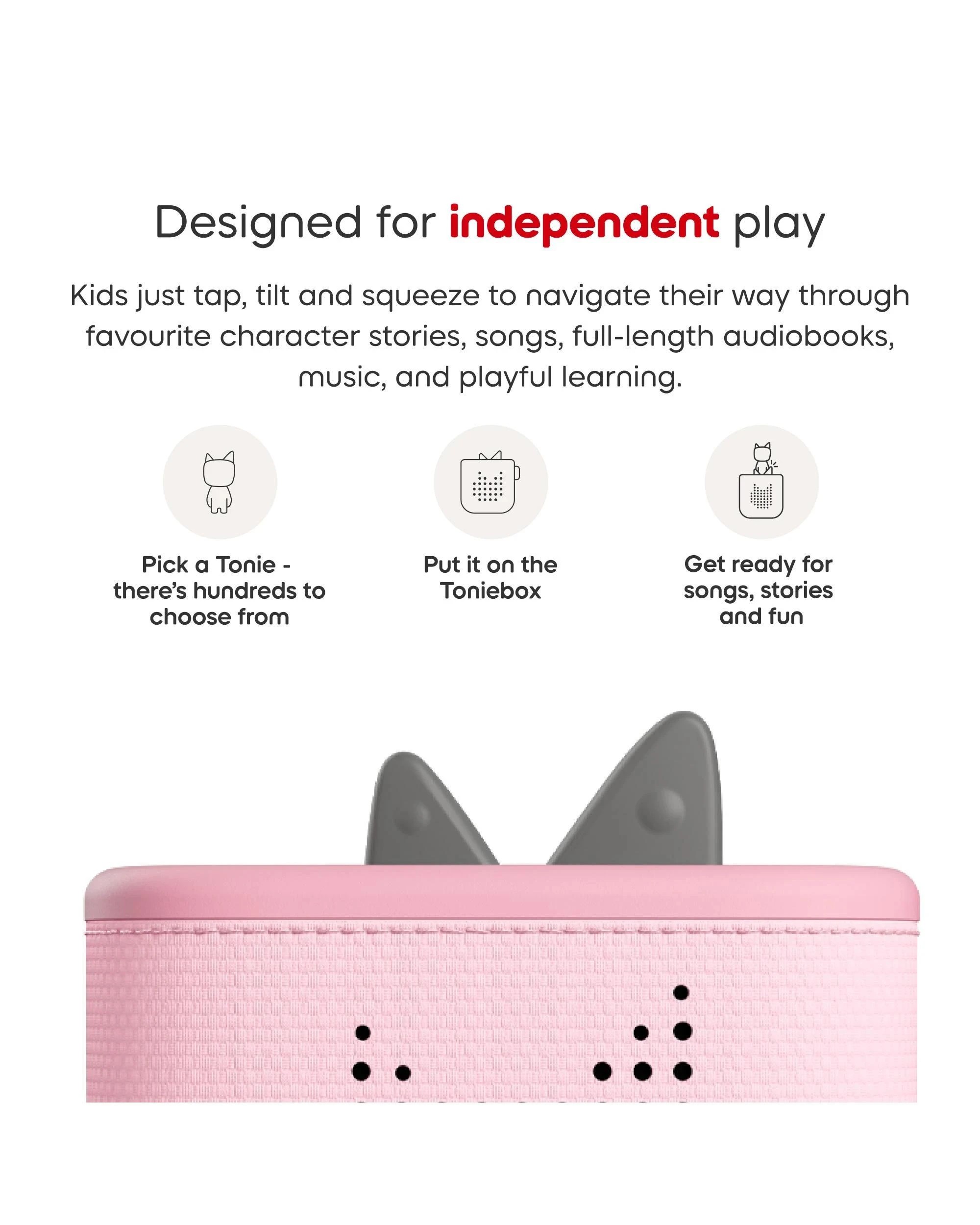 6 Tonies - Toniebox 2 Starter Set with Creative Tonie Rubie - Cloud - Pink, 6 of 6