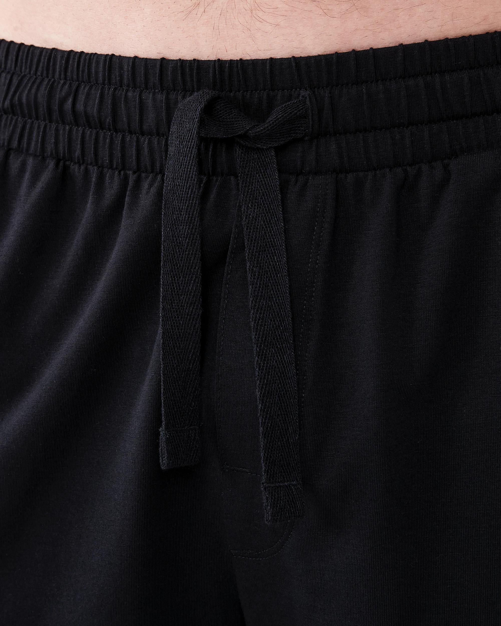 4 Cotton Elastane Sleep Shorts BLACK, 4 of 7