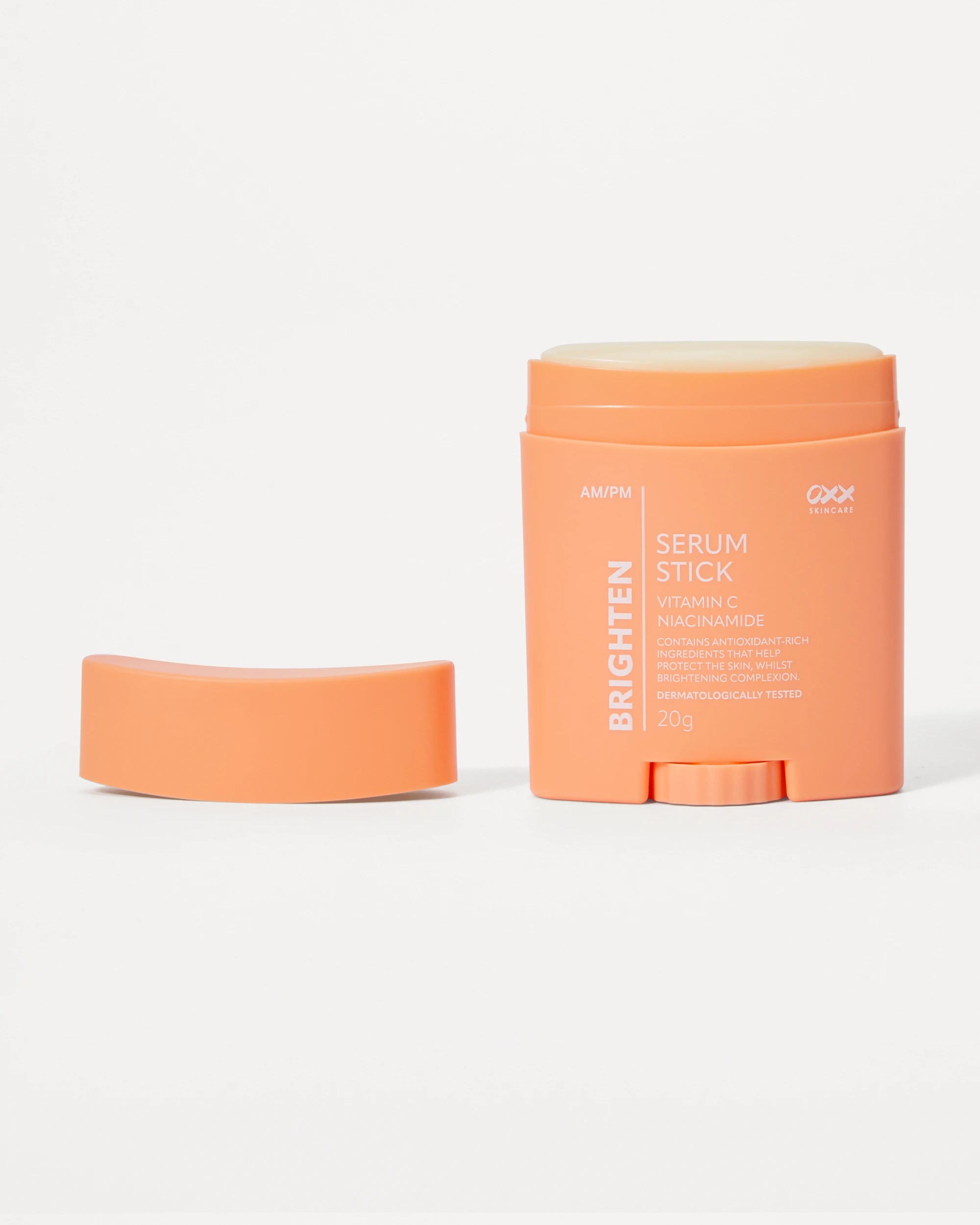 1 OXX Skincare AM/PM Brighten Serum Stick 20g - Vitamin C and Niacinamide, 1 of 6