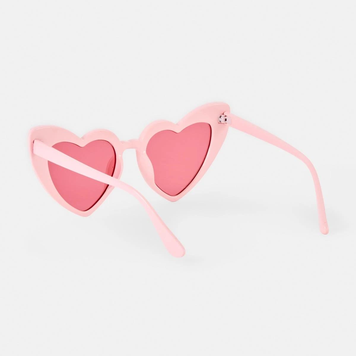3 Heart Shaped Sunglasses Pink, 3 of 6