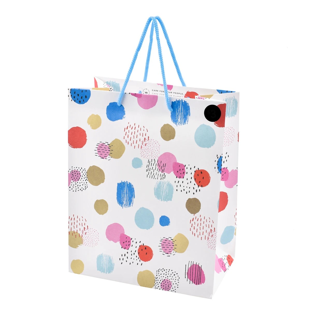 1 Hallmark Medium Gift Bag - Bright Dots, 1 of 3