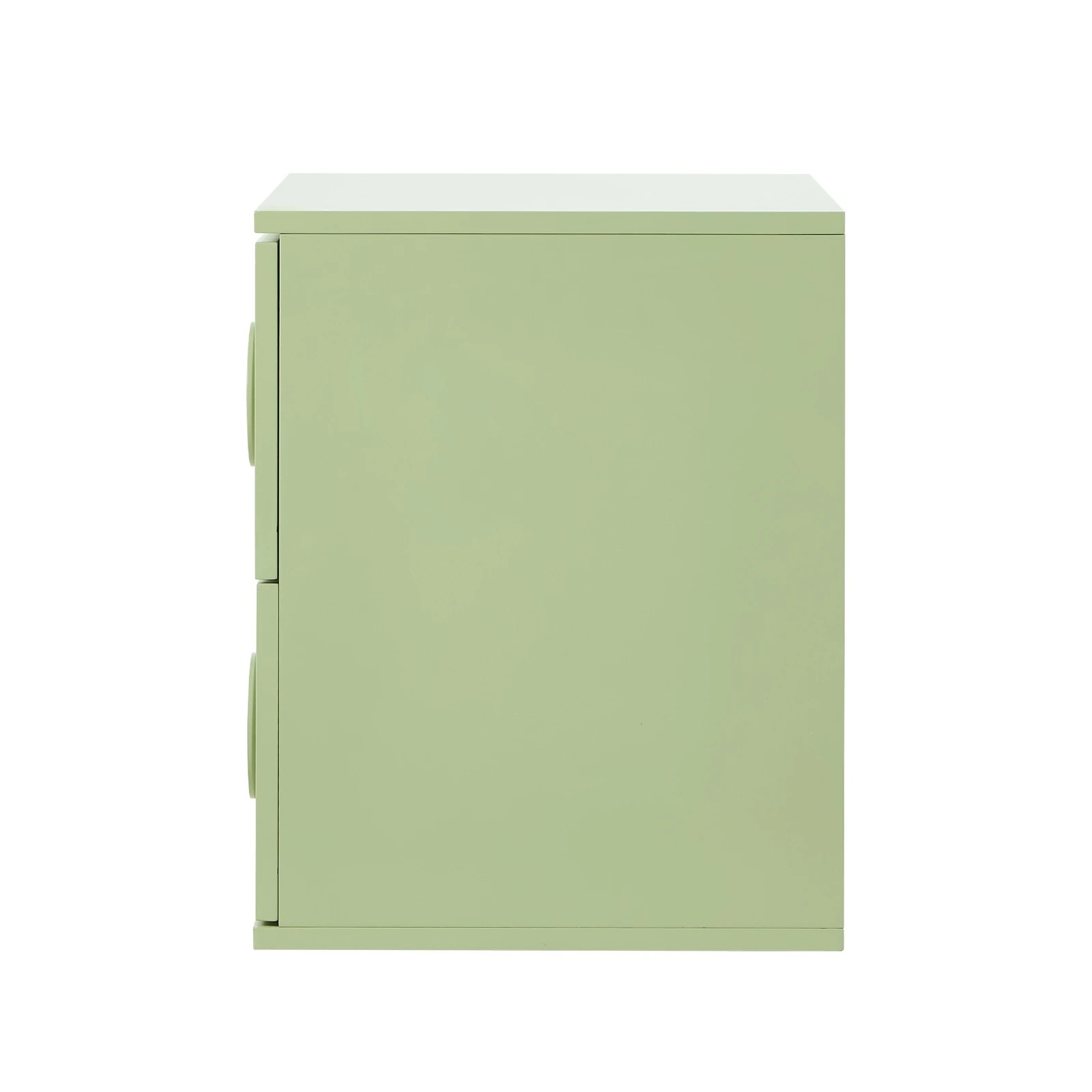 9 Oikiture 2x Bedside Table 2 Drawers Nightstand Side Storage Cabinet - Green, 9 of 9