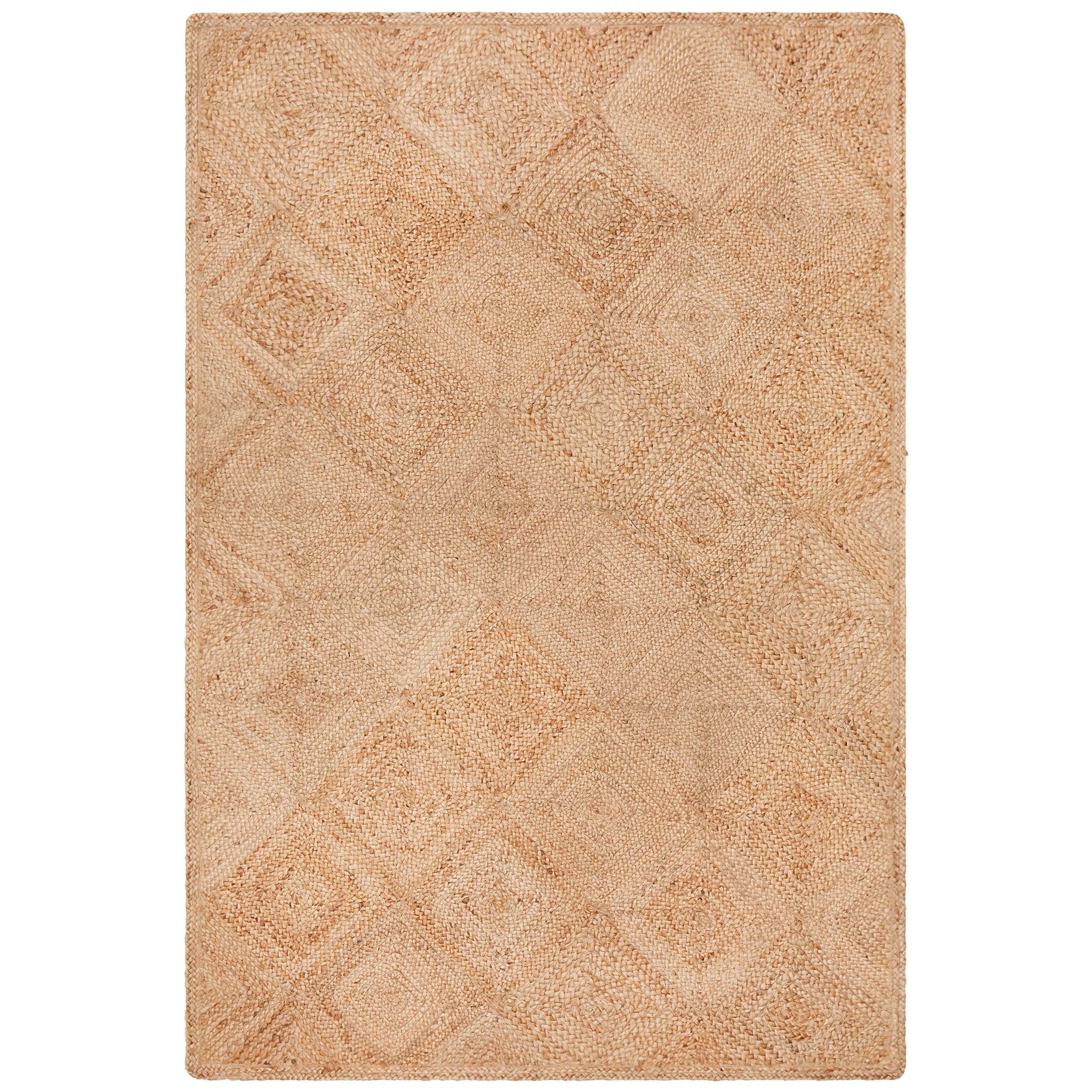 1 Common Ground Rugs Solace Hatch 320x230cm - Extra Large Jute Rug - Natural, 1 of 7