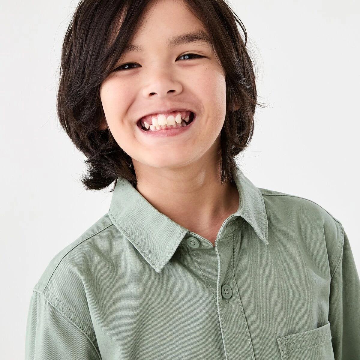 3 Twill Utility Overshirt Lpad Green, 3 of 10