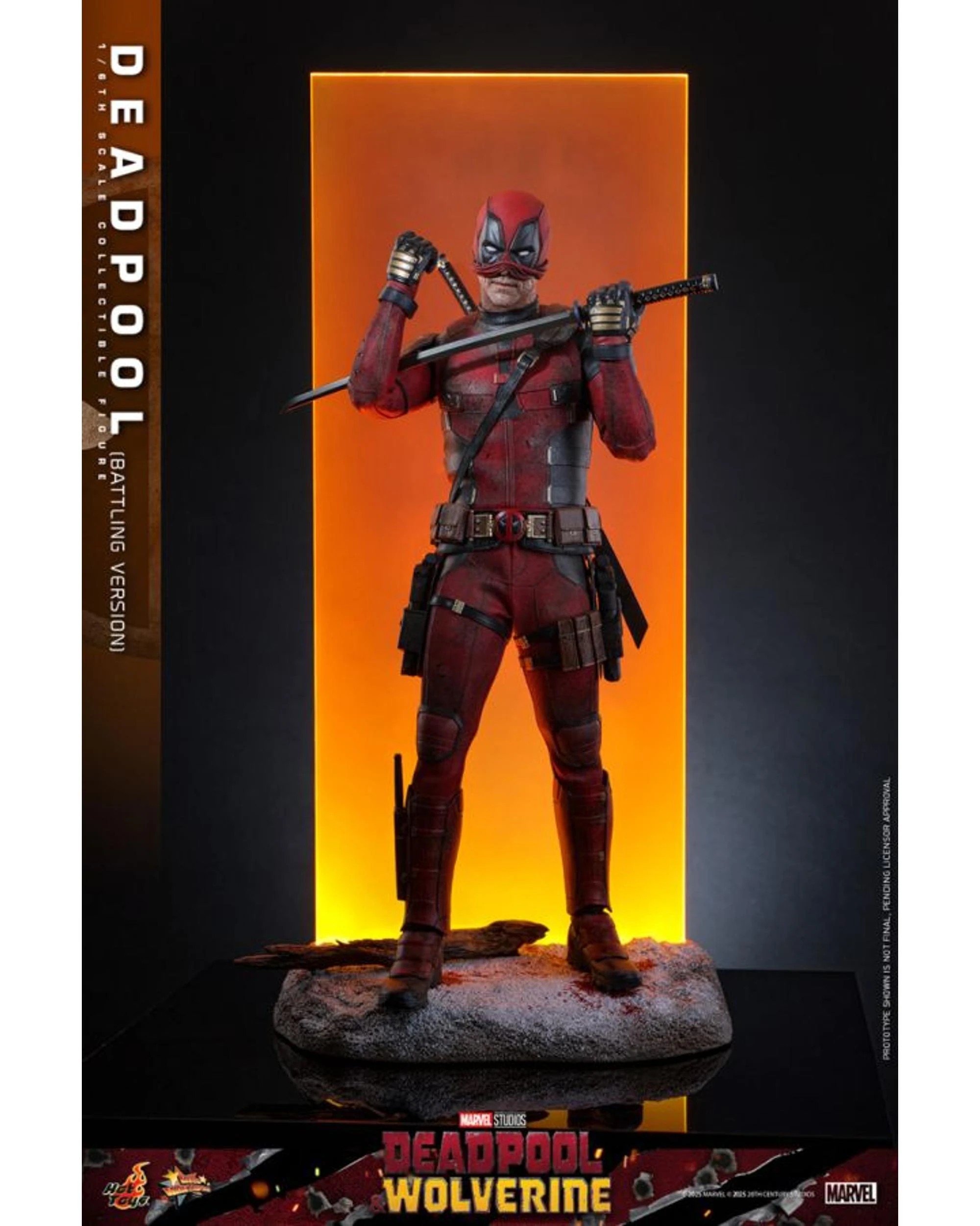 3 Hot Toys Deadpool and Wolverine Deadpool Battling 1:6 Scale Action Figure, 3 of 10
