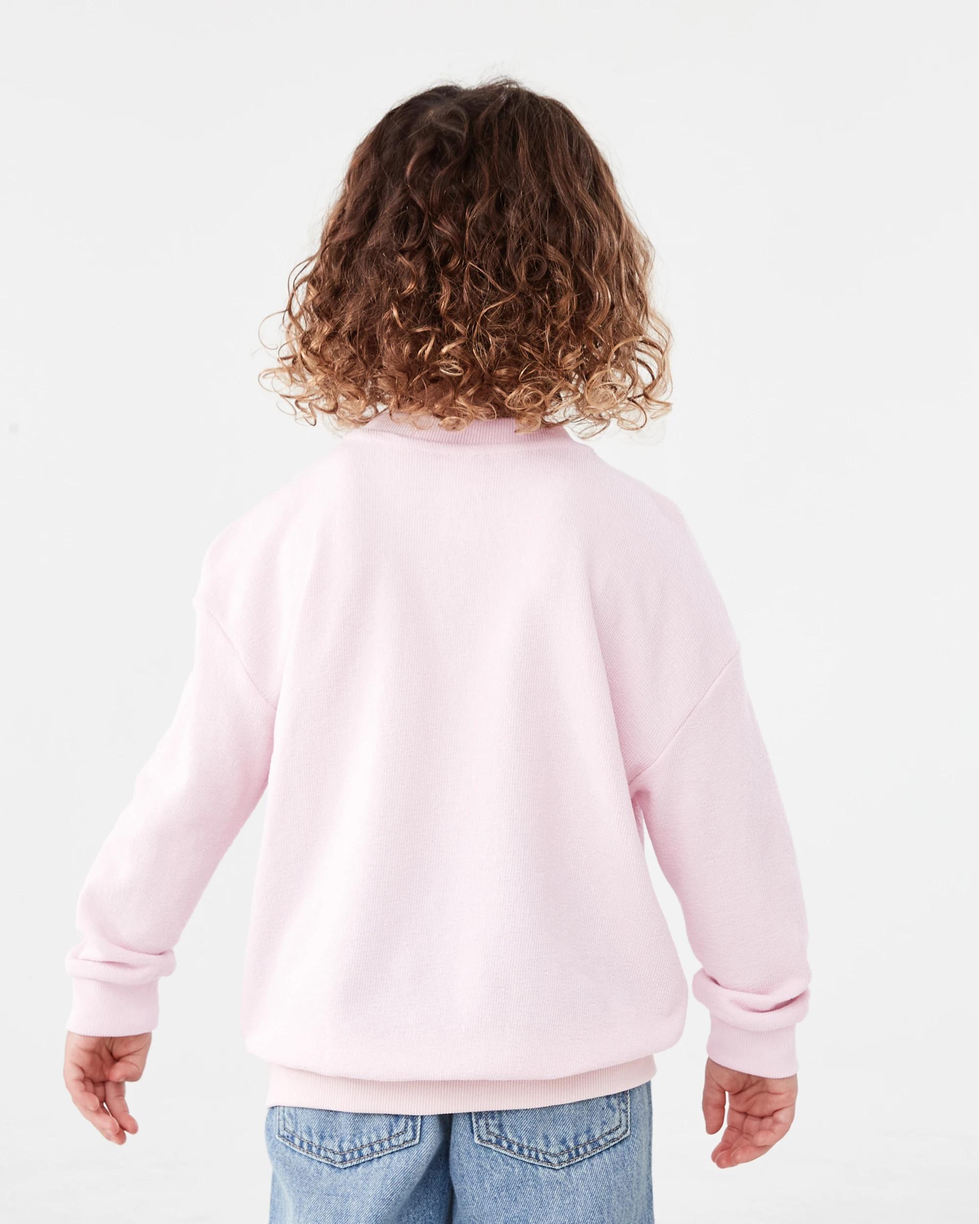 2 Slub Jacquard Crew Neck Sweater Pnk Heart, 2 of 7