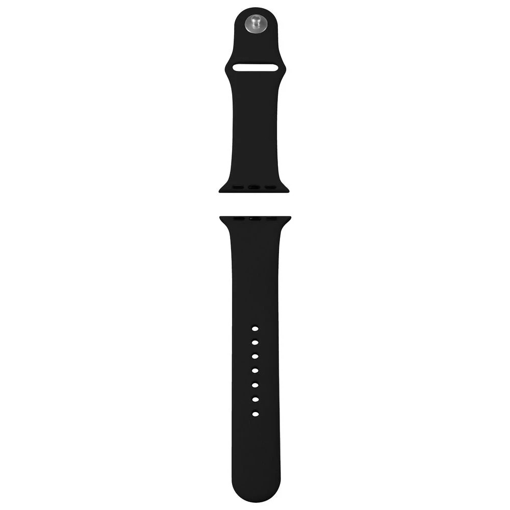 4 Otto Apple Watch Silicone Band Series 4-9/SE 44-45mm Black, 4 of 4
