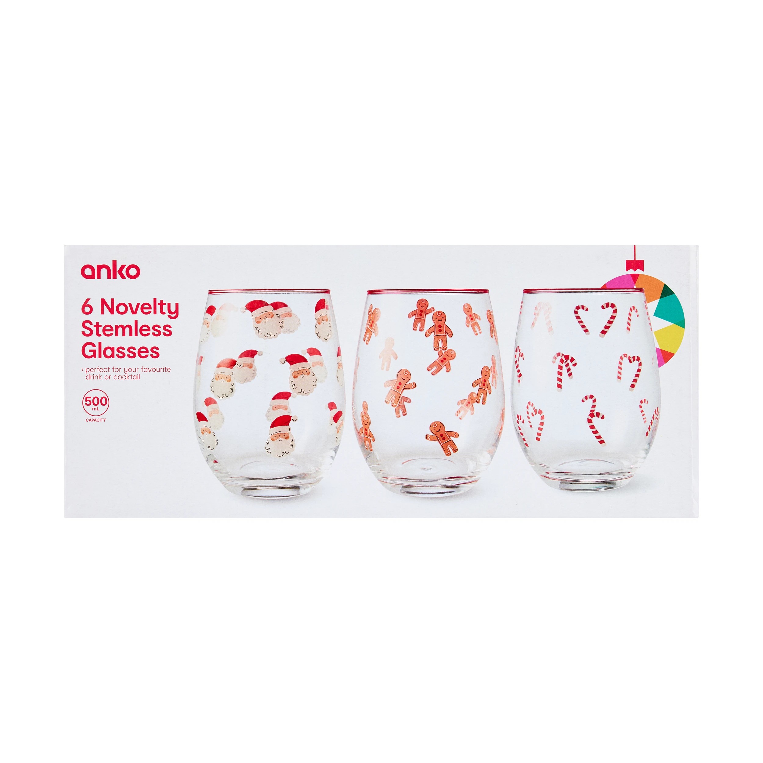 8 6 Novelty Stemless Glasses, 8 of 8