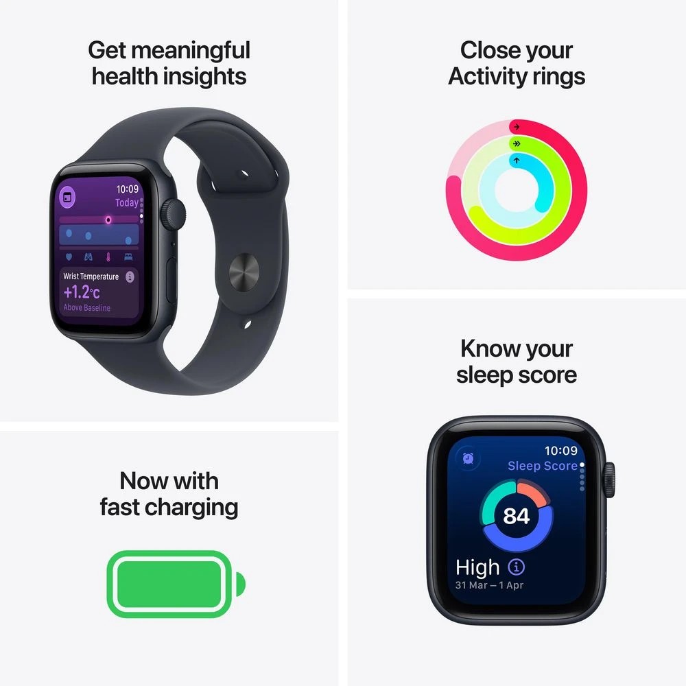 3 Apple Watch SE3 GPS 40mm Sports Band M/L Midnight., 3 of 10