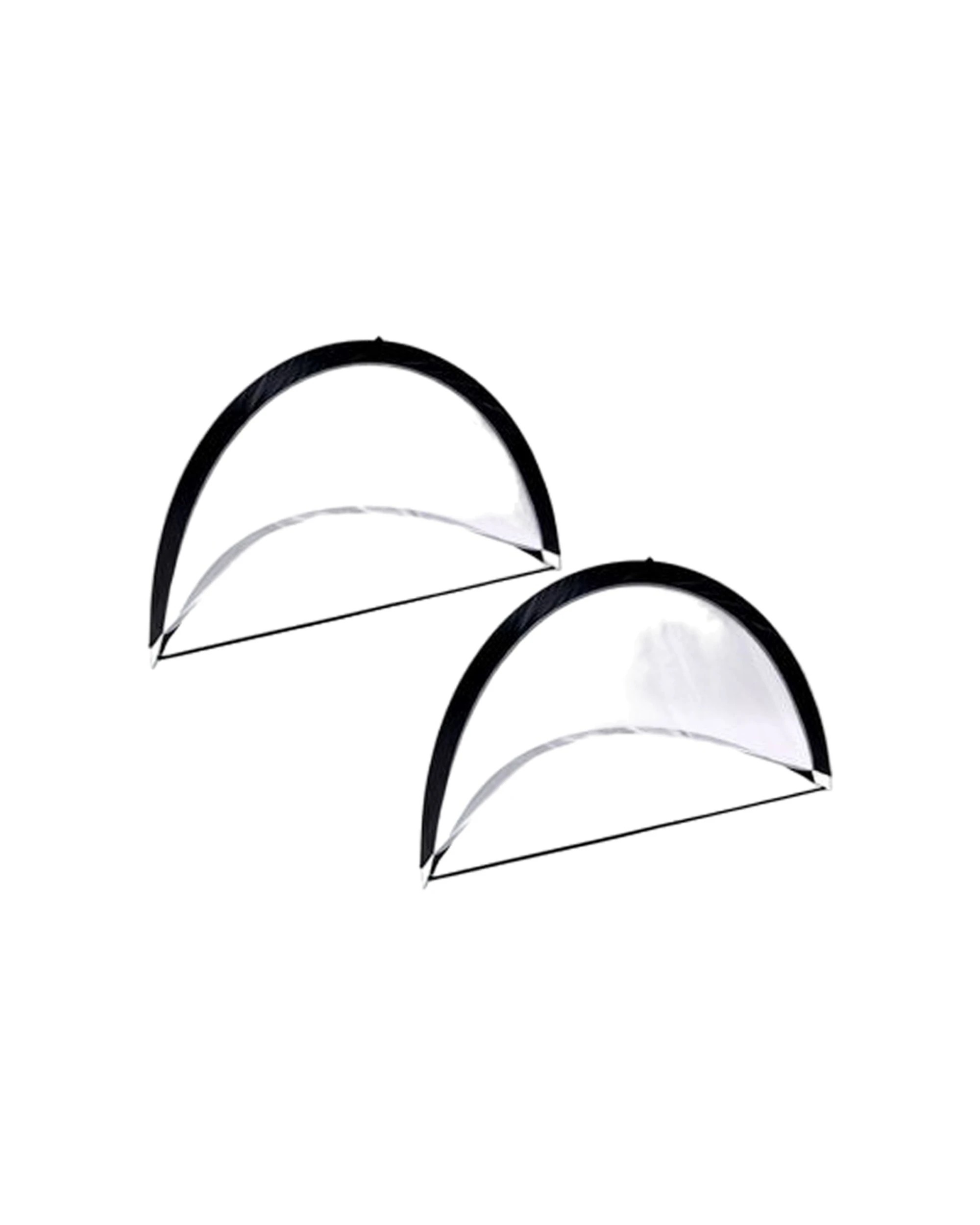 2 Regent 2pc Pop Up Foldable Portable Soccer Football Goal Net With Bag Set 72 Inch - Silver, 2 of 2