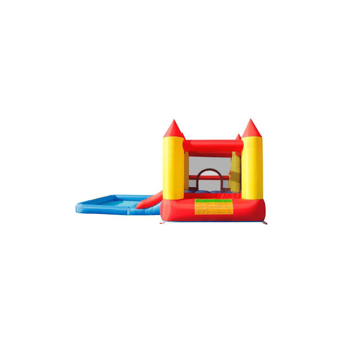 6 Happy Hop Castle Bouncer Splash Pool And Ballpit Kids Jumping Castle 3-10y - Multi, 6 of 6
