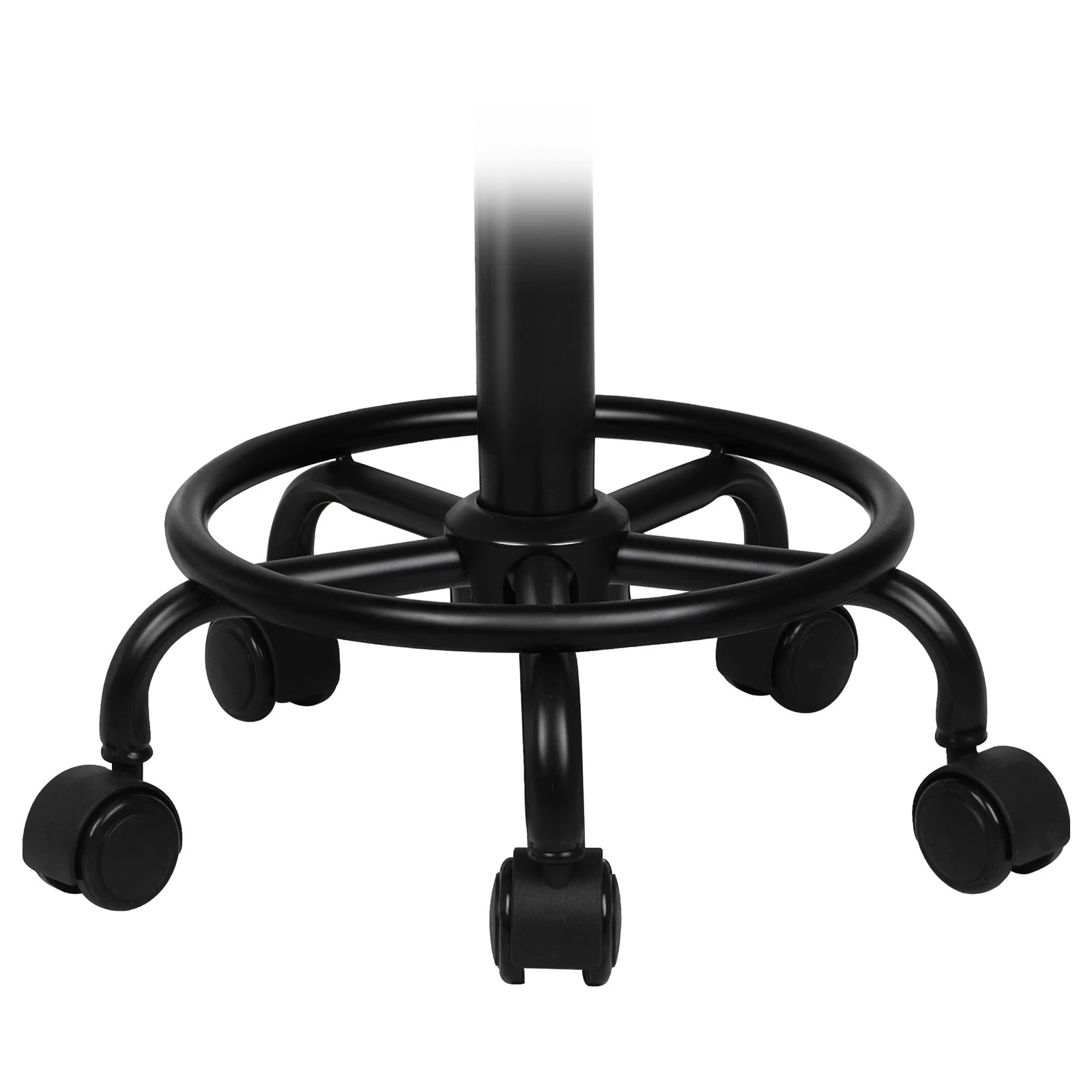 5 Alfordson 2x Salon Stool Round Swivel Barber Hair Dress Chair - All Black, 5 of 10