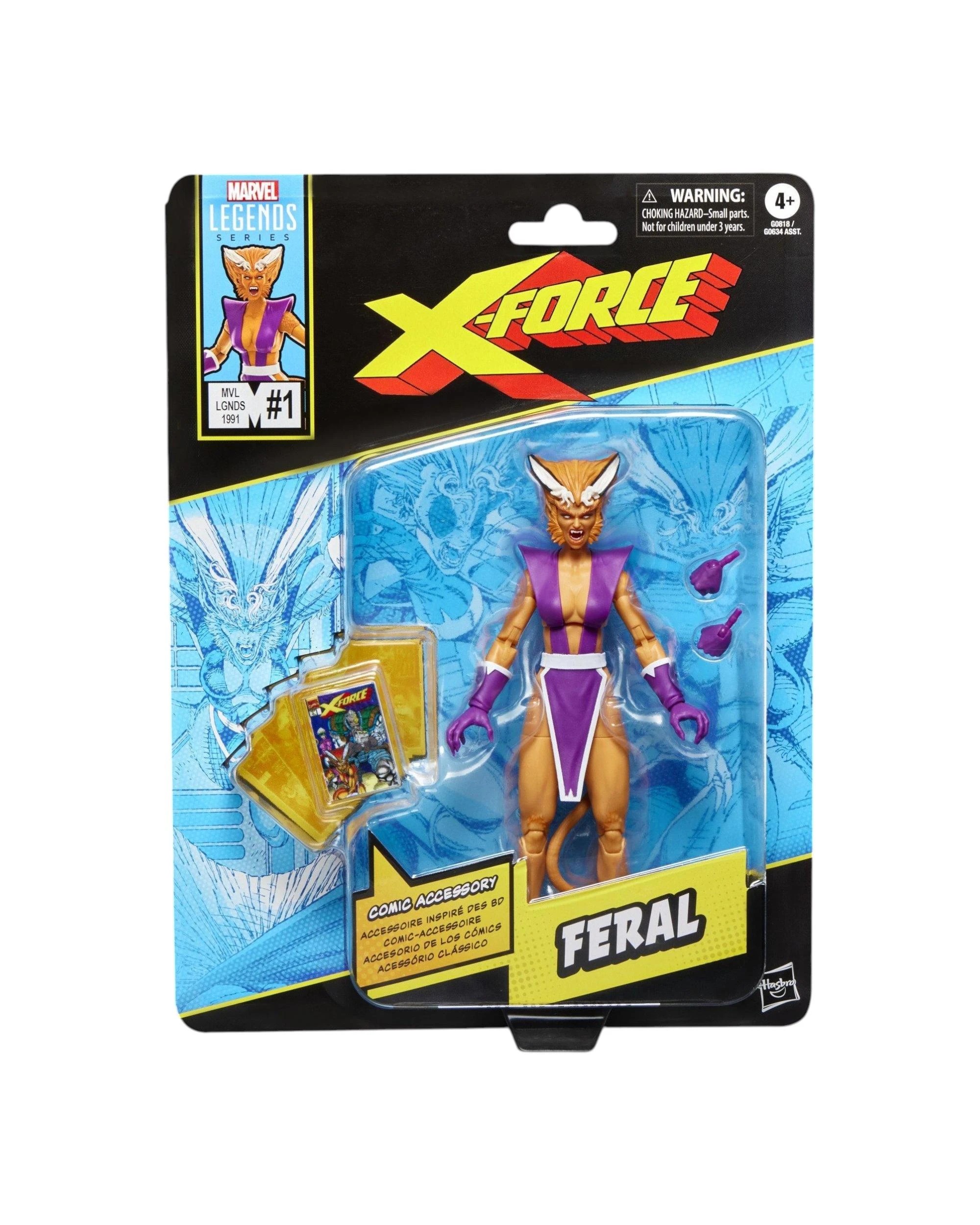 1 Hasbro Marvel Legends Series X-Force Feral Action Figure, 1 of 10