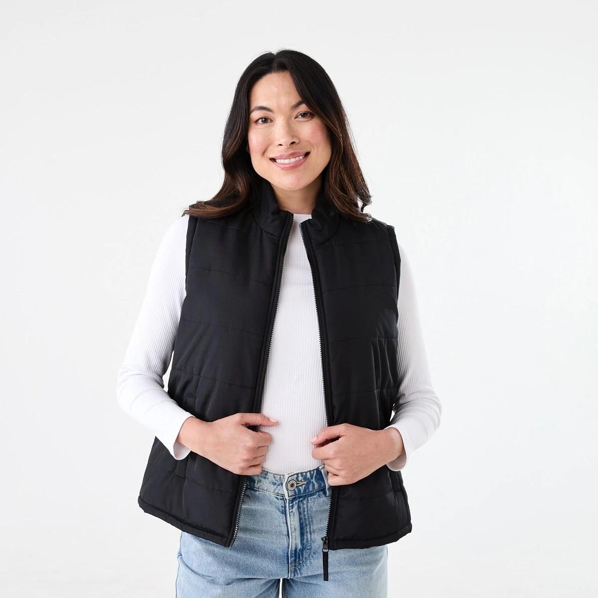 1 Puffer Gilet Black, 1 of 6