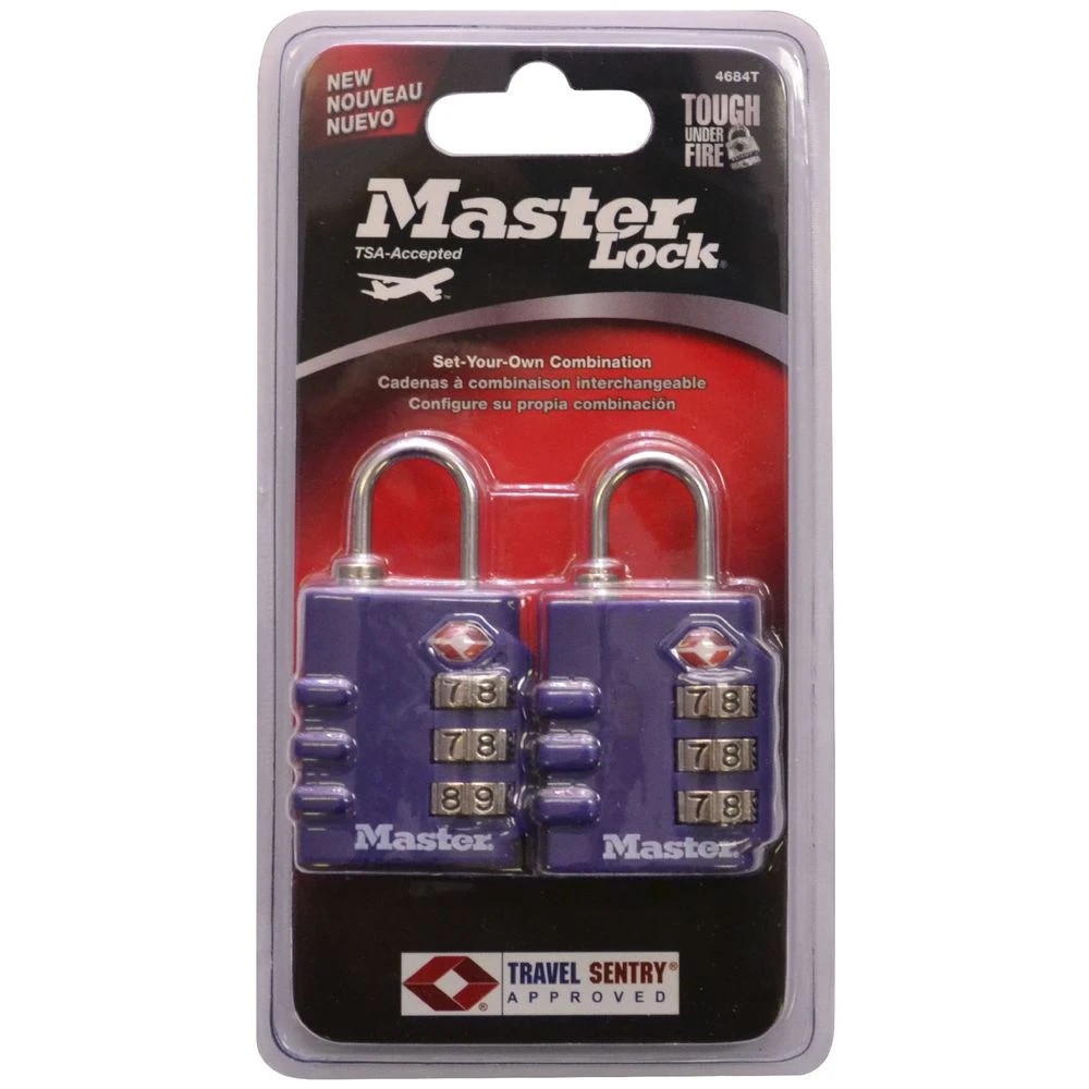 6 Master Lock 30mm TSA Luggage Padlock 2 Pack, 6 of 6