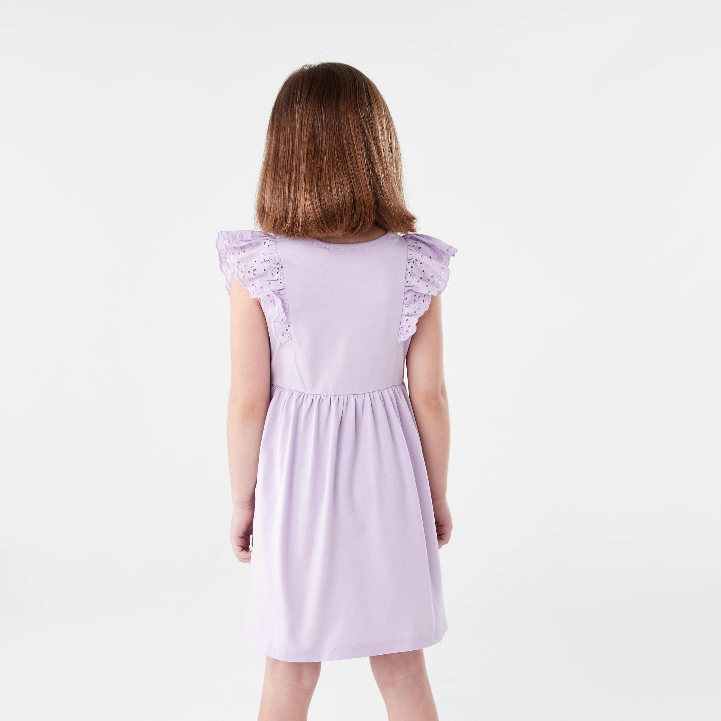 2 Frill Sleeve Dress PASTEL LILAC, 2 of 7