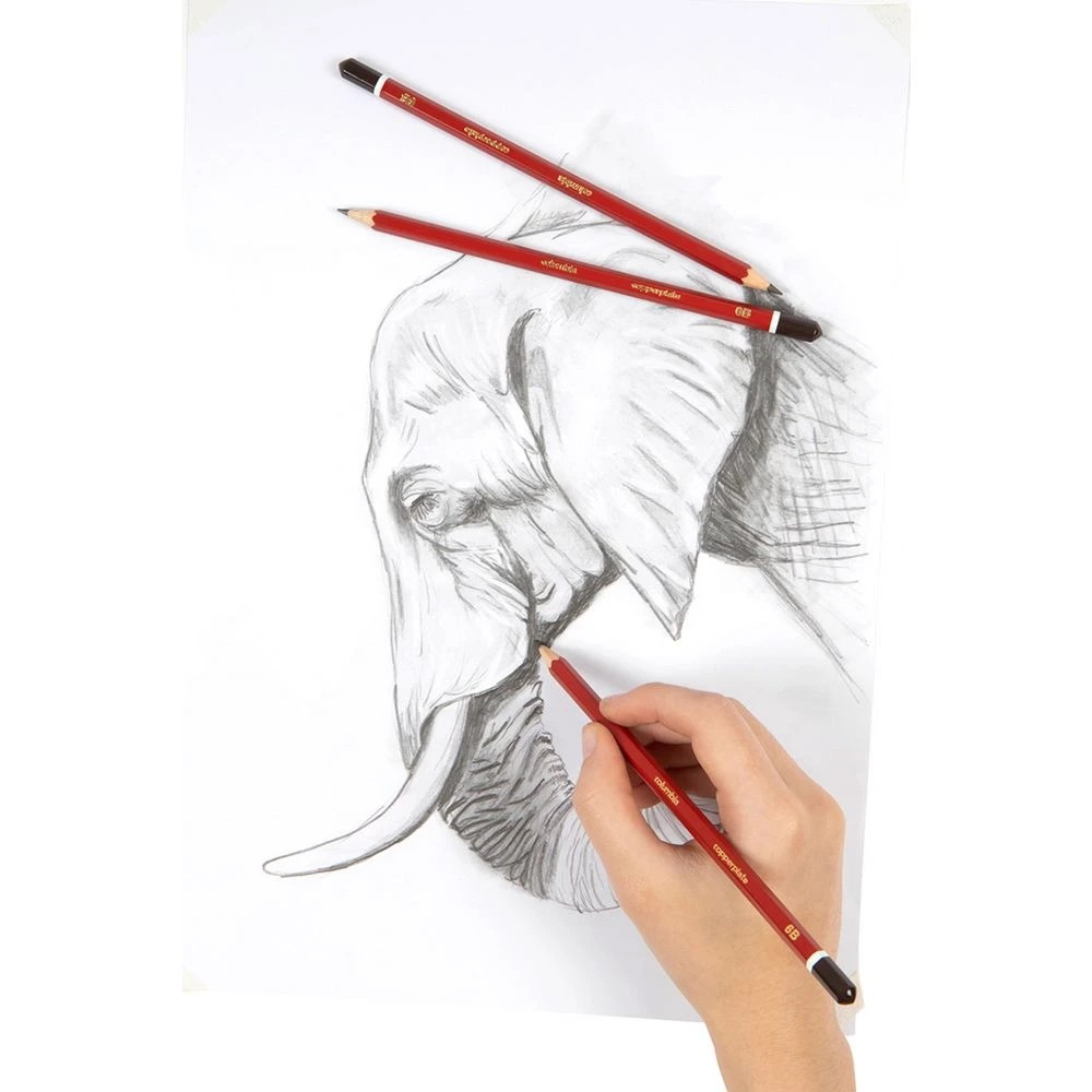 3 Columbia Copperplate Hexagonal Graphite Pencil 6B, 3 of 3