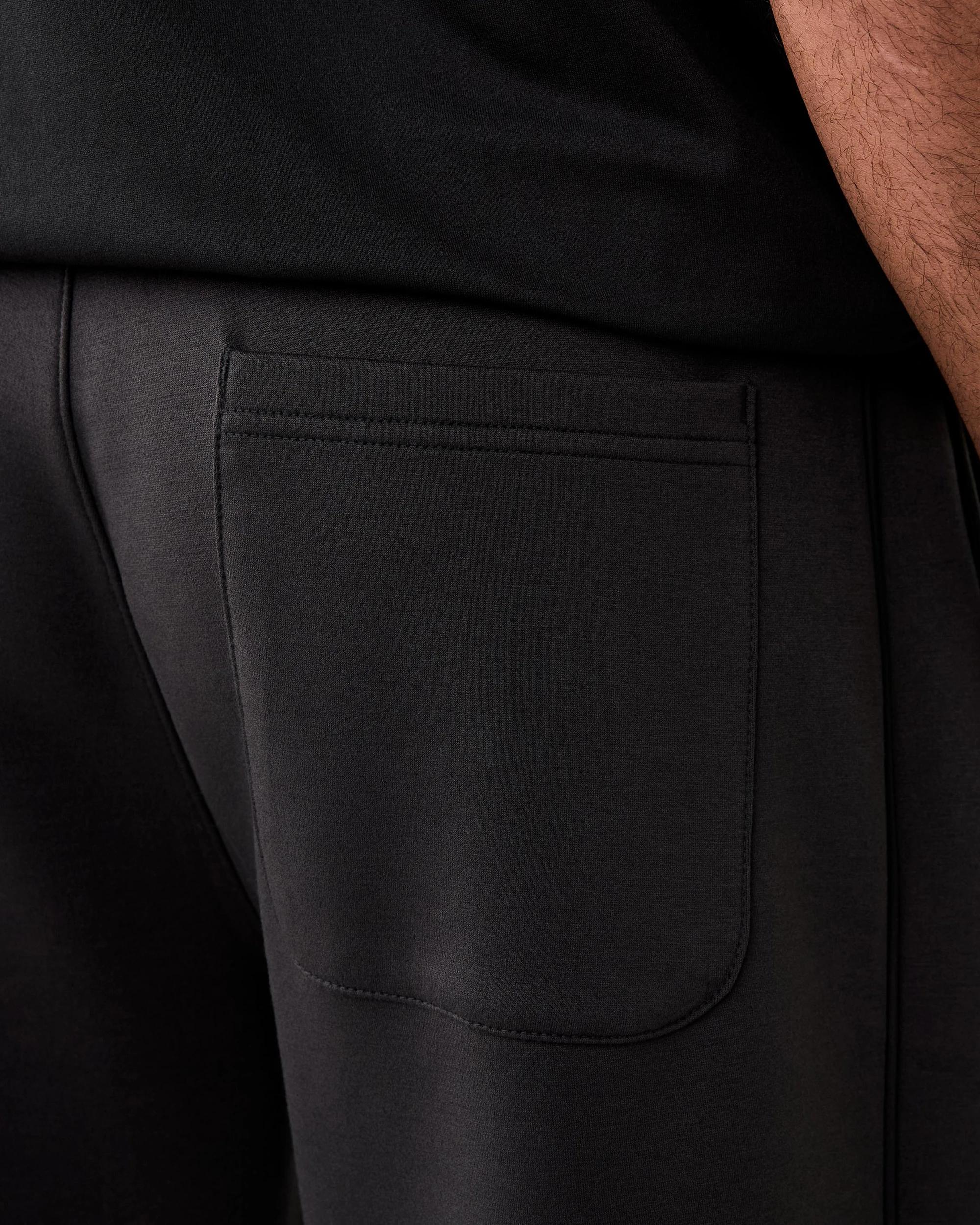 7 Active Mens 9in. Scuba Piping Detail Shorts Black, 7 of 8