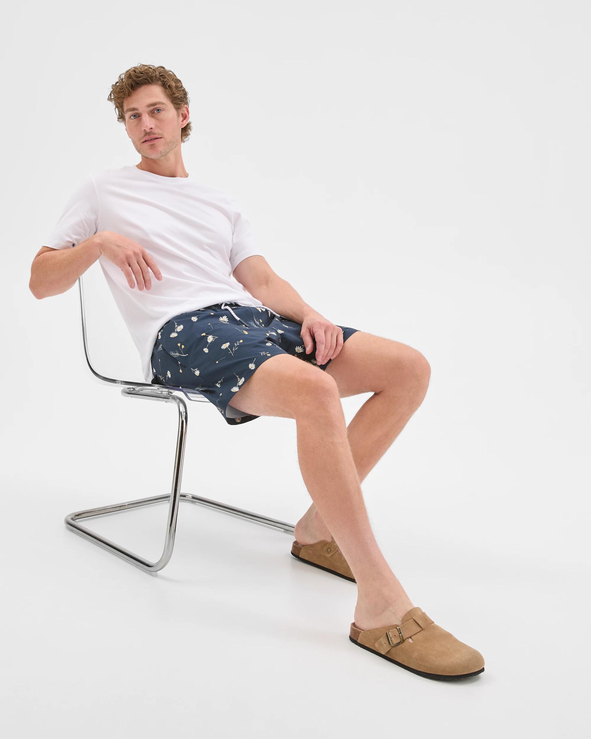 1 Target Man Volley Seersucker Swim Boardshorts FLORAL, 1 of 6