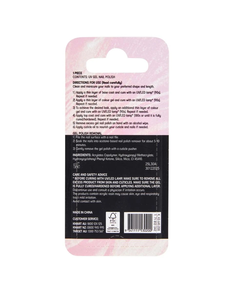 5 OXX Cosmetics UV Gel Nail Polish - Pearlescent Pink, 5 of 5