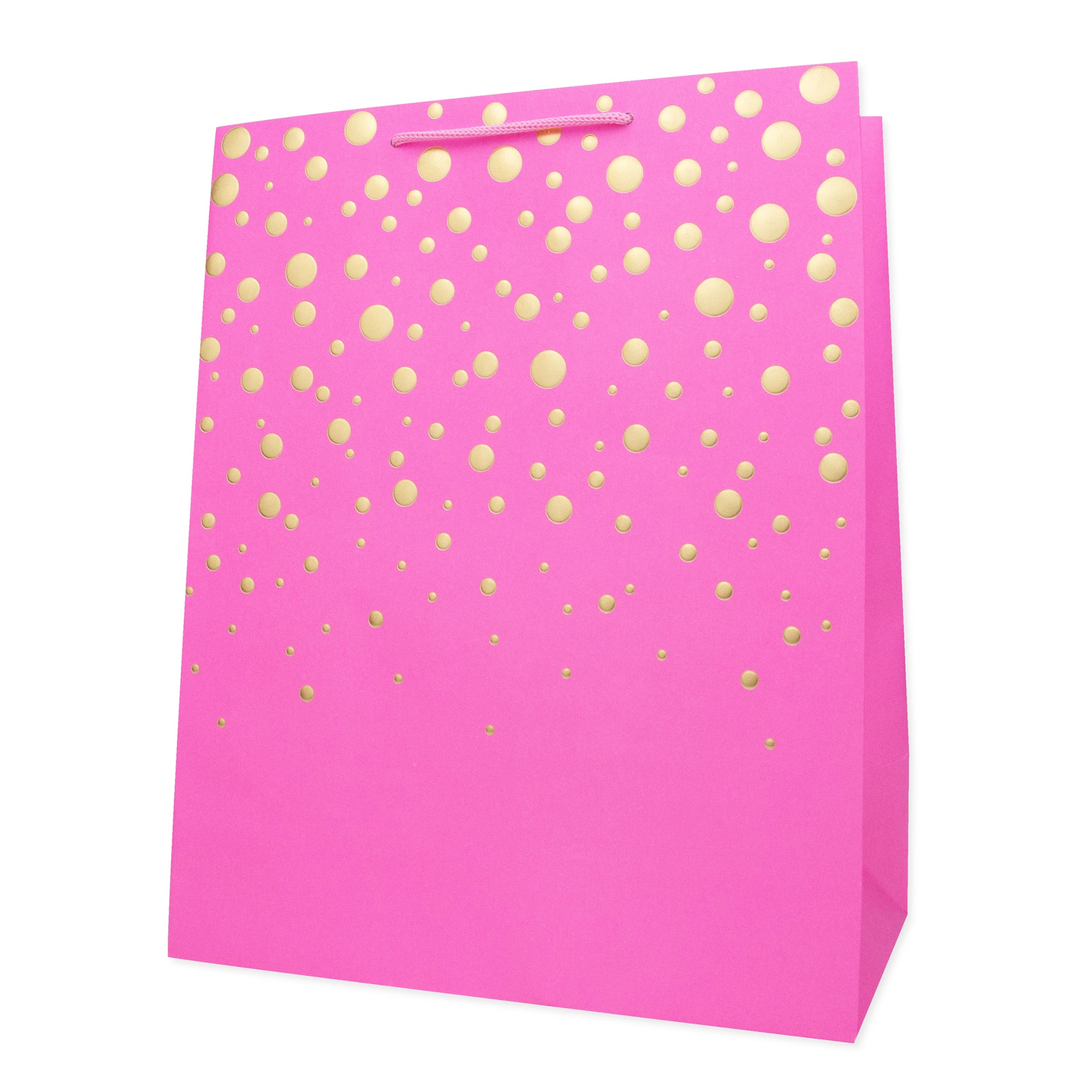 2 Hallmark Gift Bag - Large, Pink Dots, 2 of 3