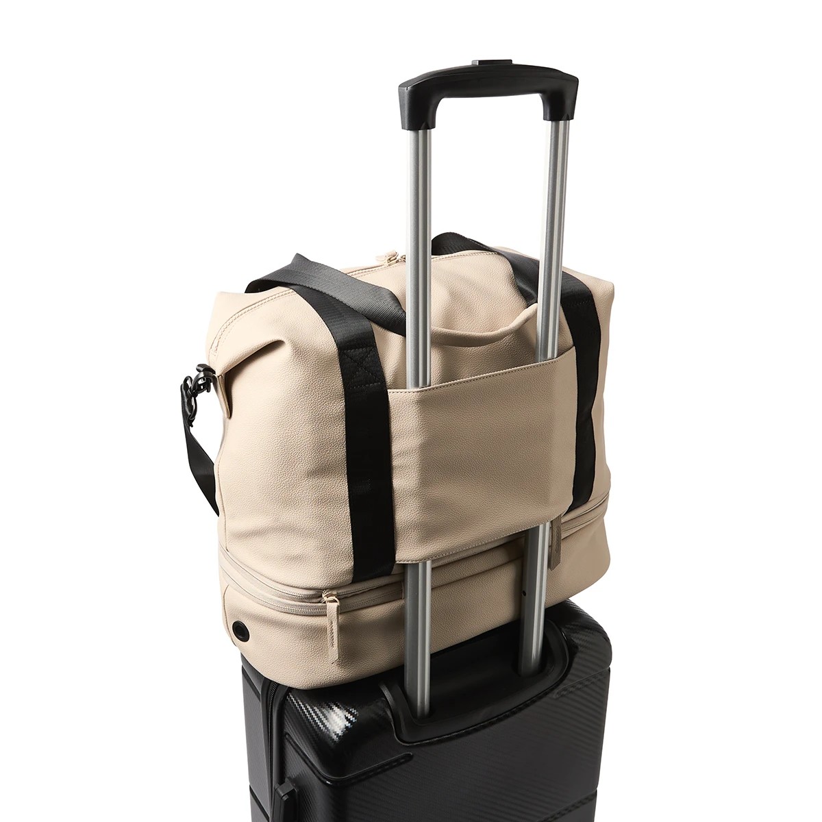 10 PU Weekender Bag - Beige, 10 of 10