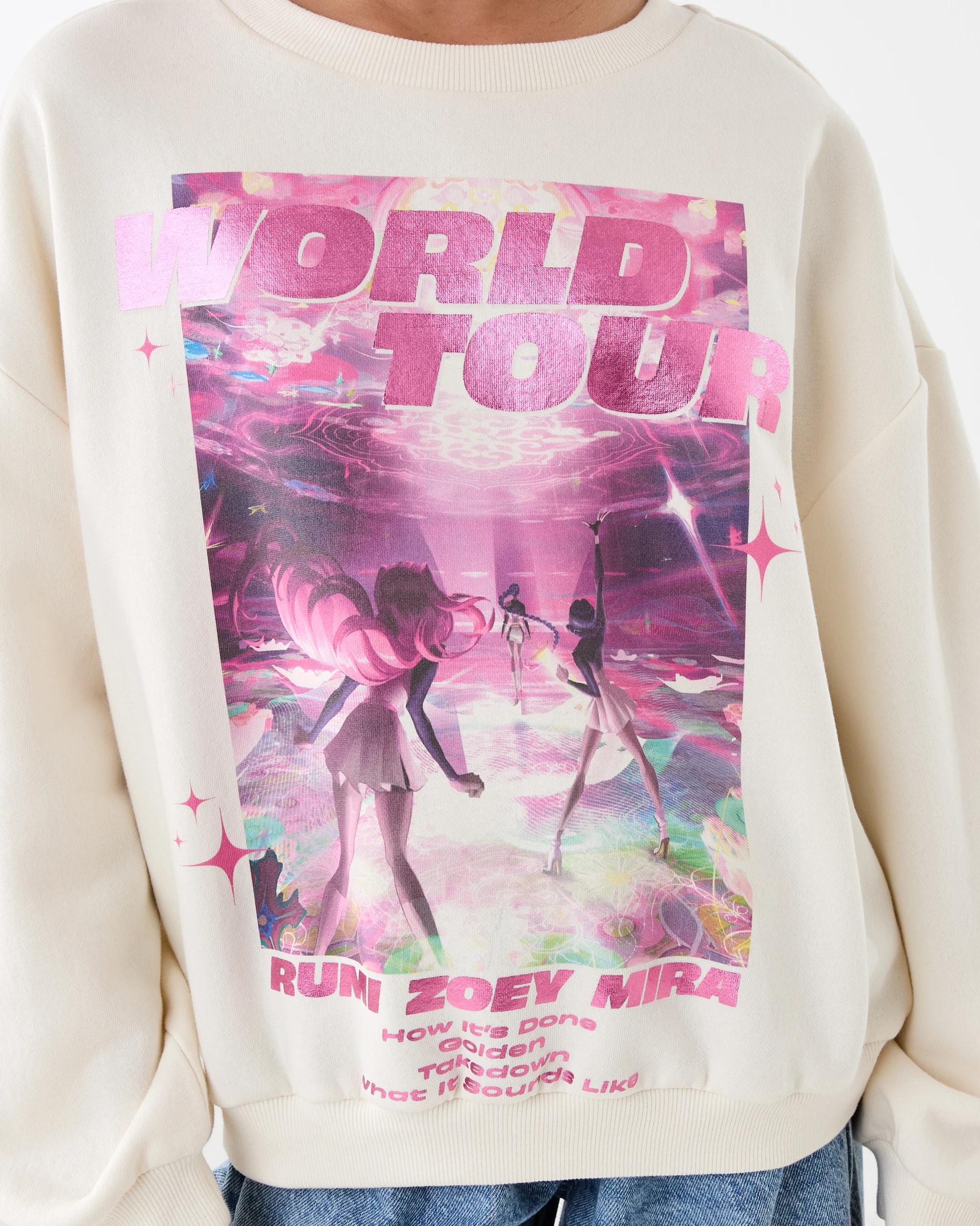 5 KPop Demon Hunters License Crew Neck Sweatshirt White Dh, 5 of 7