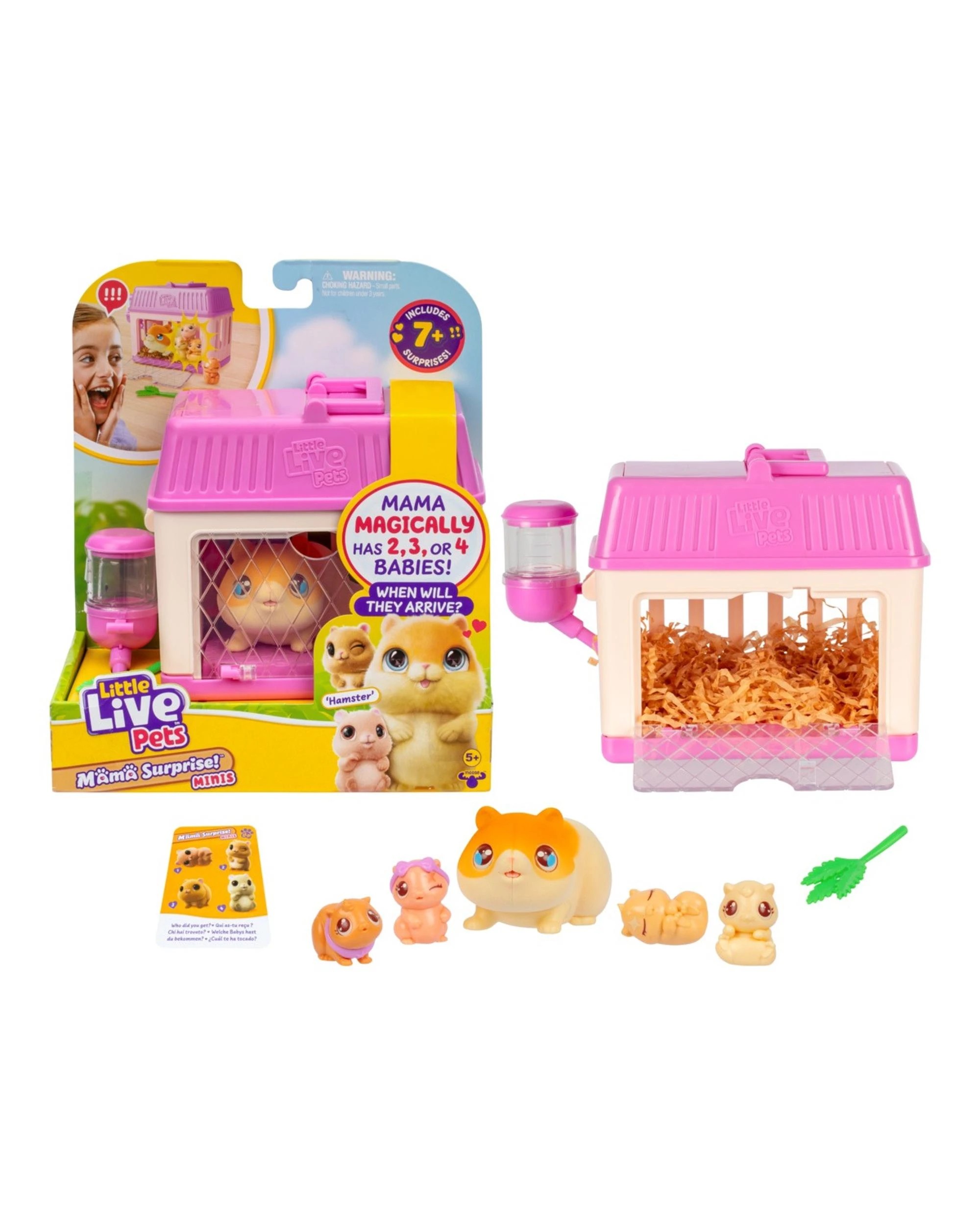 2 Little Live Pets Mama Surprise Minis Hamster S4 Playset, 2 of 9