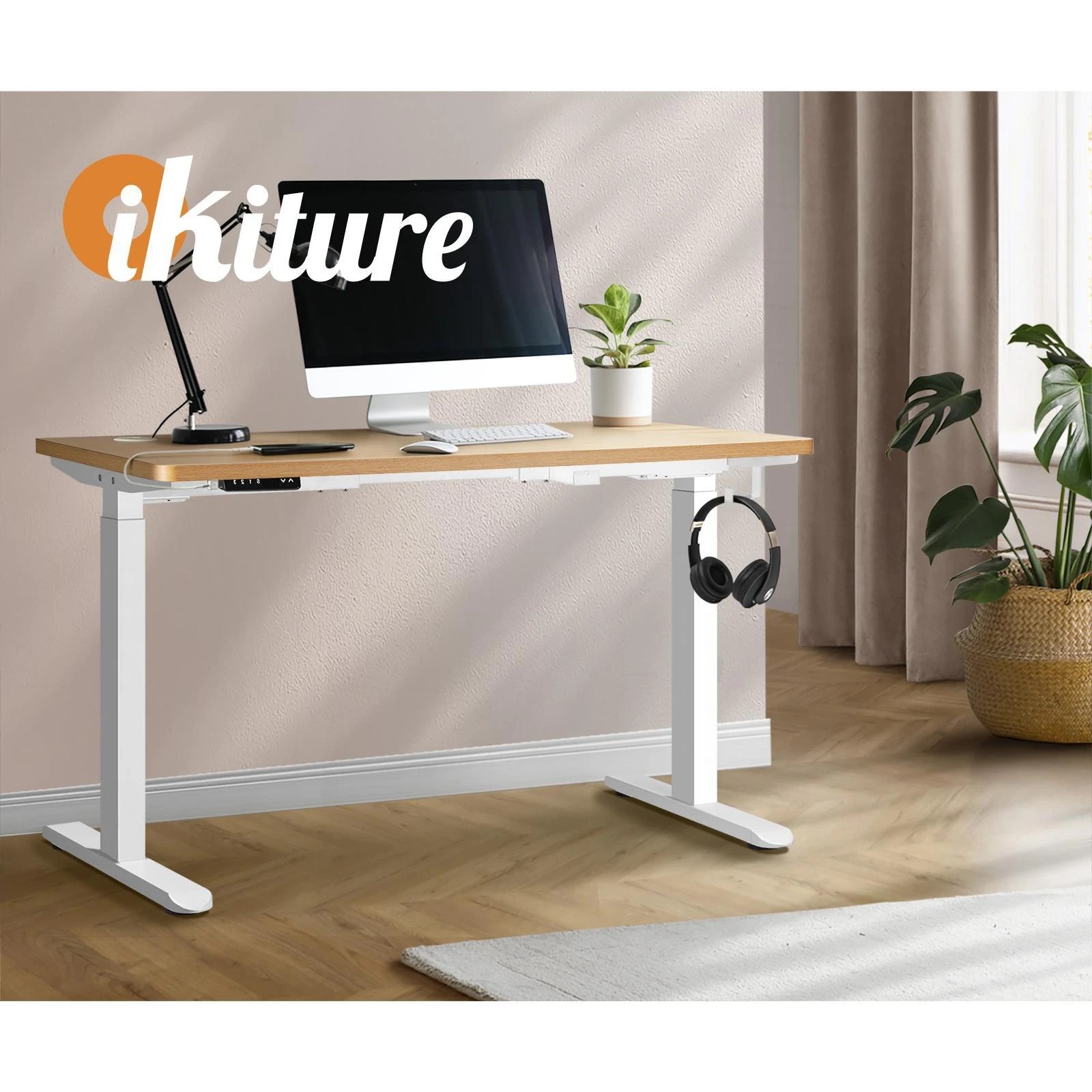 3 Oikiture 150cm Electric Standing Desk Dual Motor
 - Multi, 3 of 4