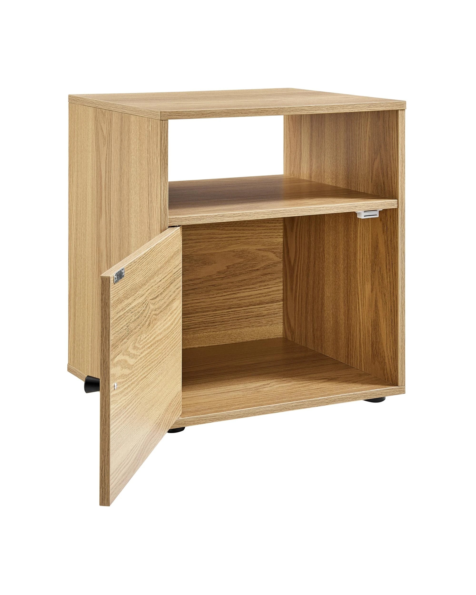 5 Kodu Bedside Unit Side Table 1 Door - Natural, 5 of 6