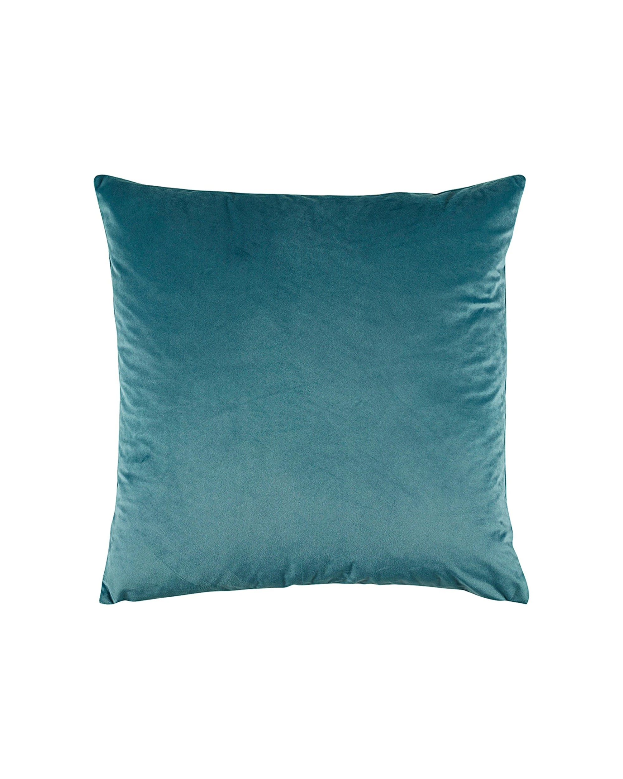 1 Bianca Vivid Coordinates European Pillowcase Velvet Polyester 65x65cm Teal - Blue, 1 of 1