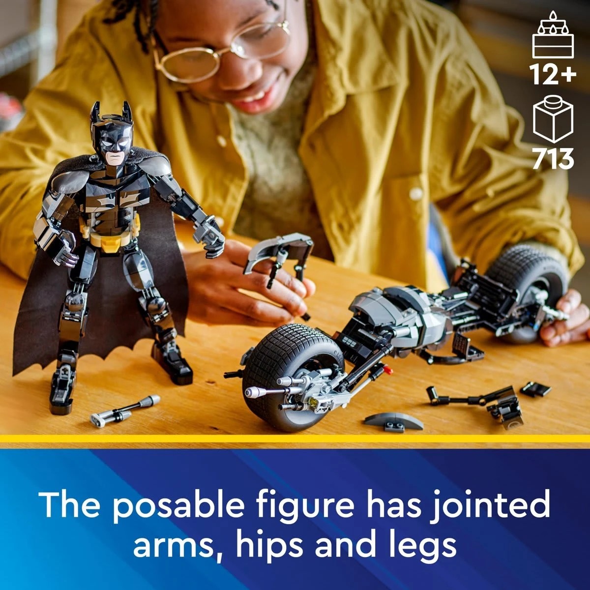 8 LEGO Super Heroes DC Batman Construction Figure and the Bat-Pod Bike 76273, 8 of 11