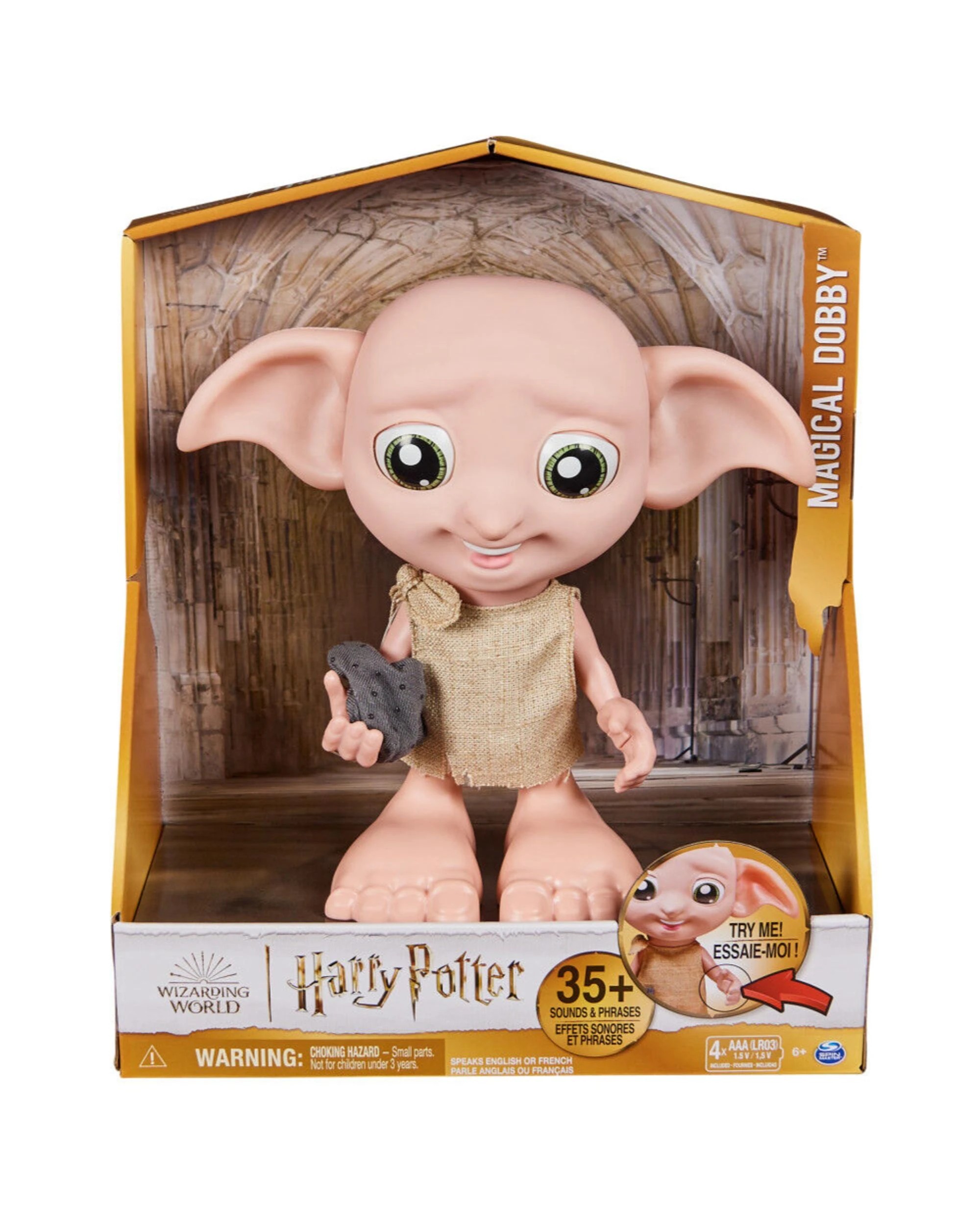 1 Spin Master Harry Potter Interactive Dobby Electronic Doll, 1 of 3