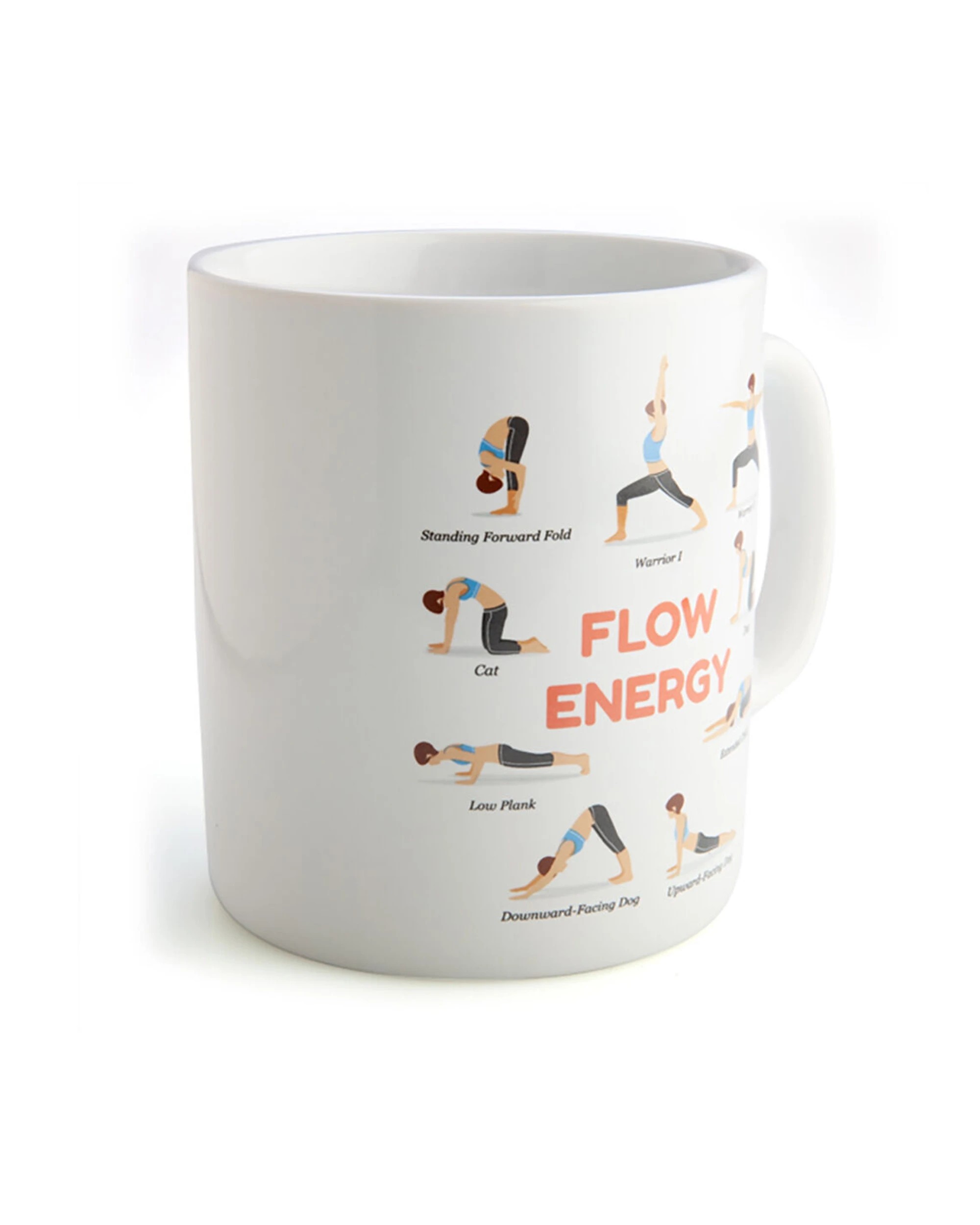 3 MDI Giant Mug Yoga Oversized Ceramic Novelty Mug - White, 3 of 5